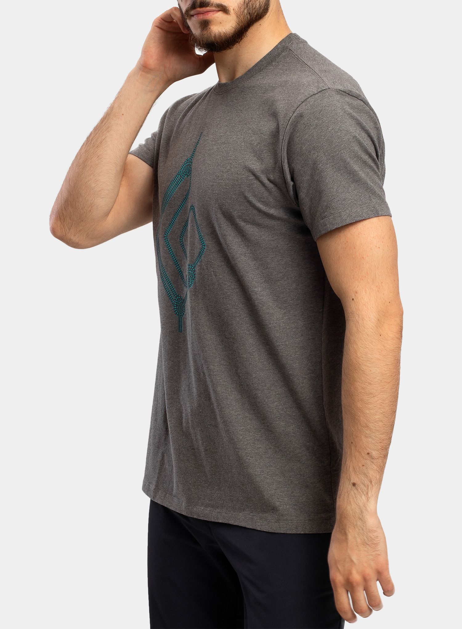 Тениска Black Diamond Rope Diamond Tee - charcoal heather