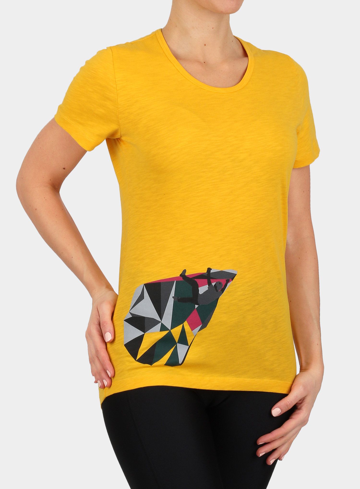 Дамска тениска Edelrid Highball T-Shirt IV - golden yellow