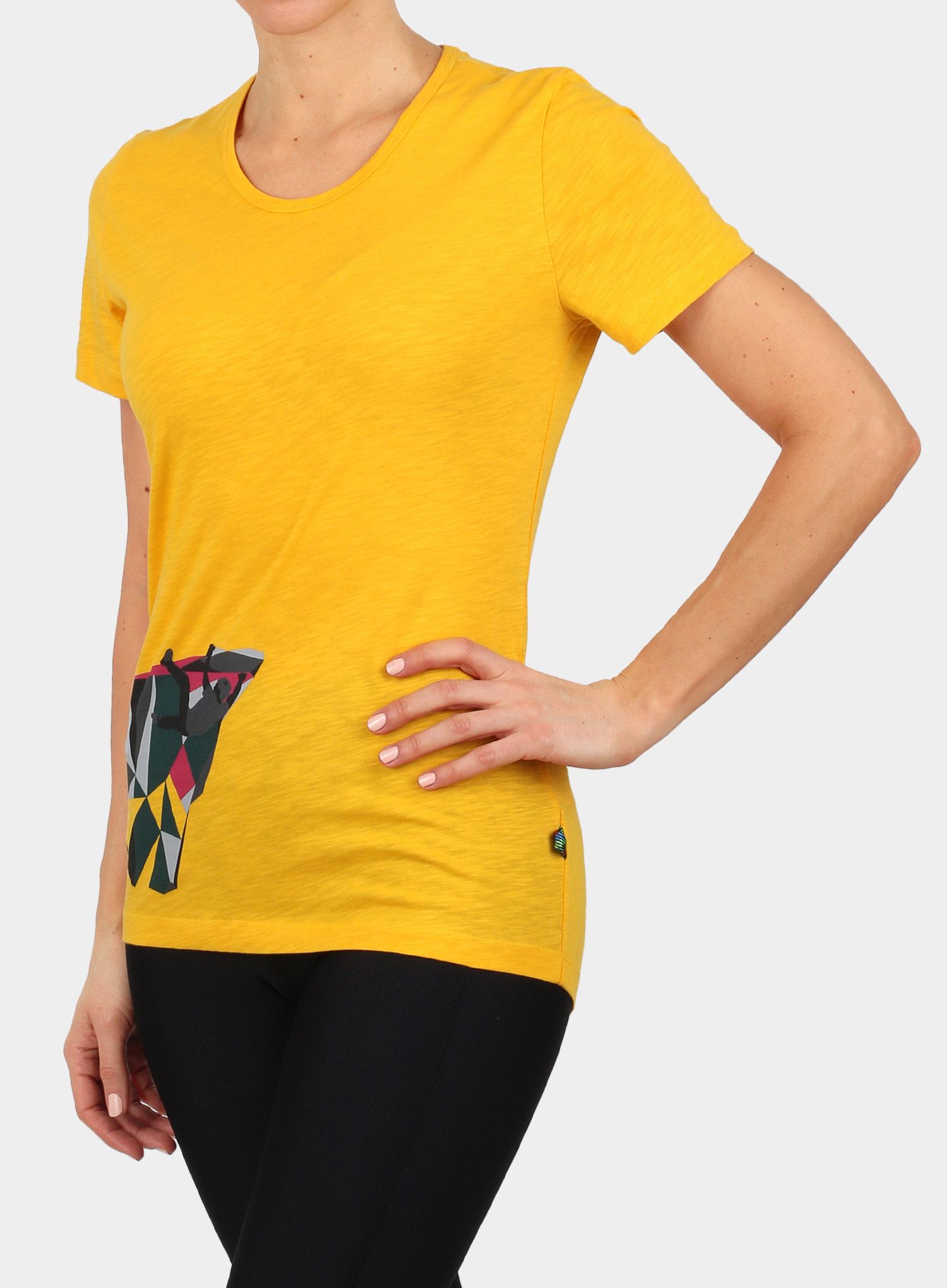 Дамска тениска Edelrid Highball T-Shirt IV - golden yellow