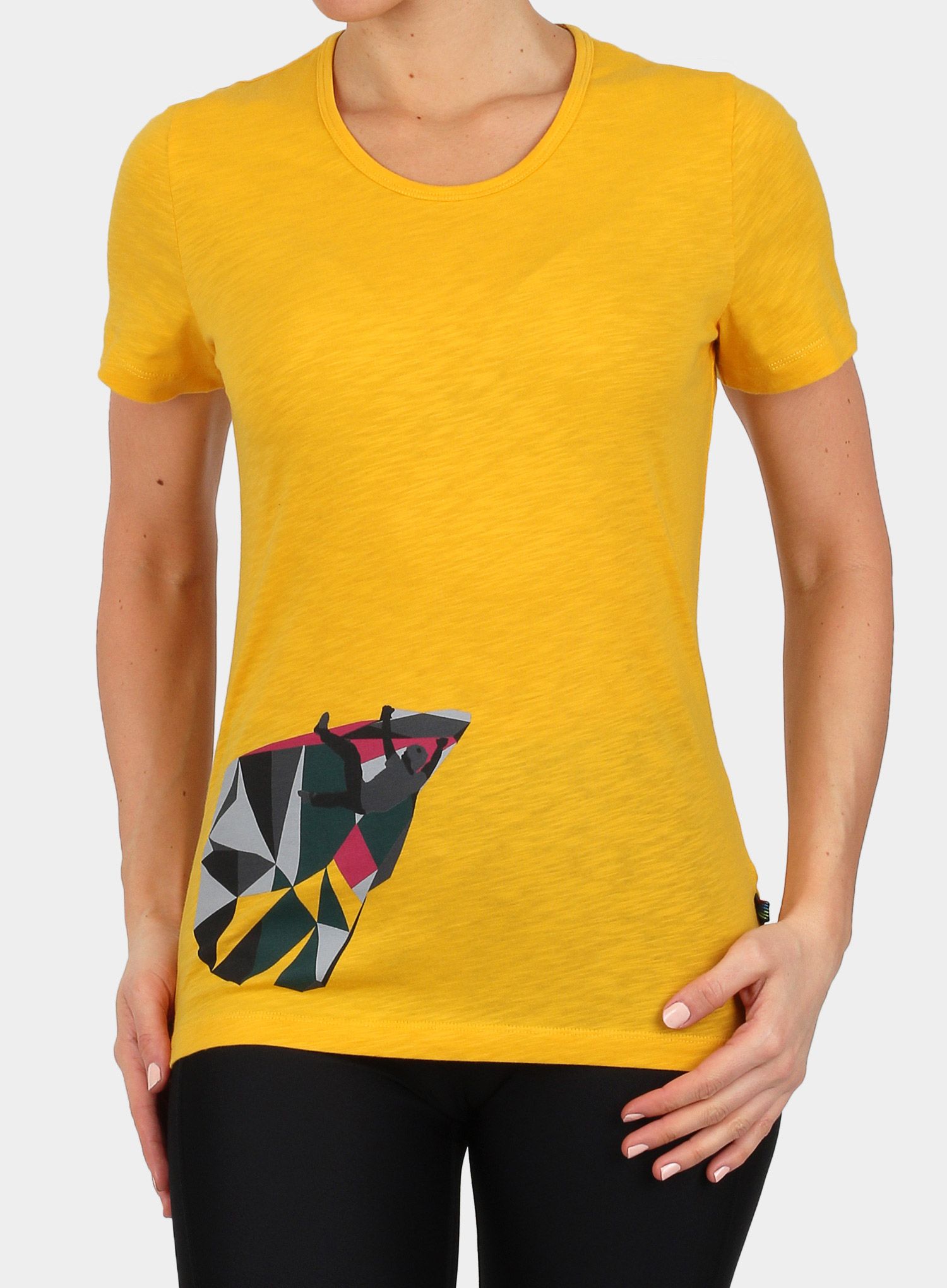 Дамска тениска Edelrid Highball T-Shirt IV - golden yellow
