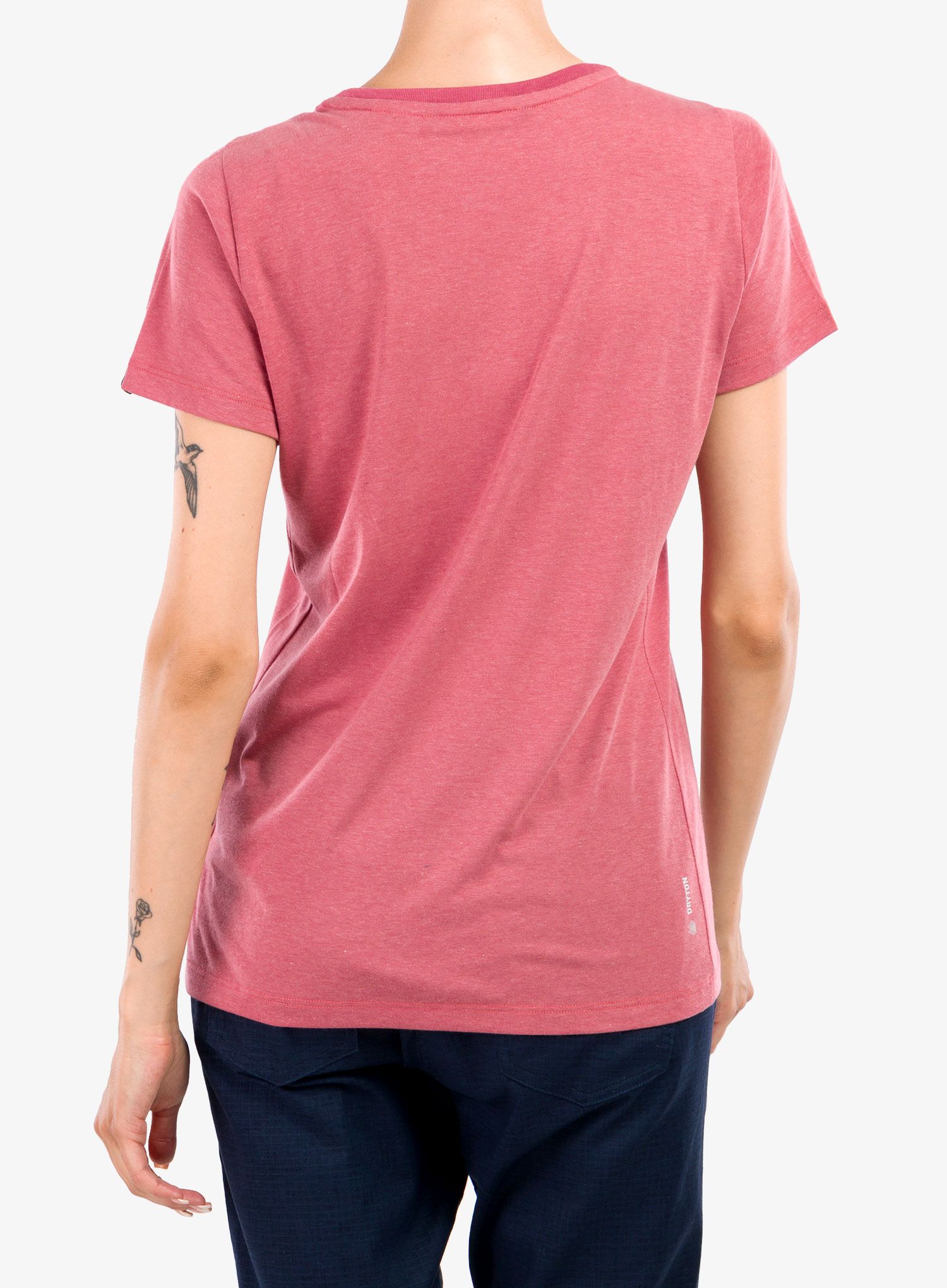 Дамска тениска Salewa Pure Box Dry T-shirt - mauvemood melange