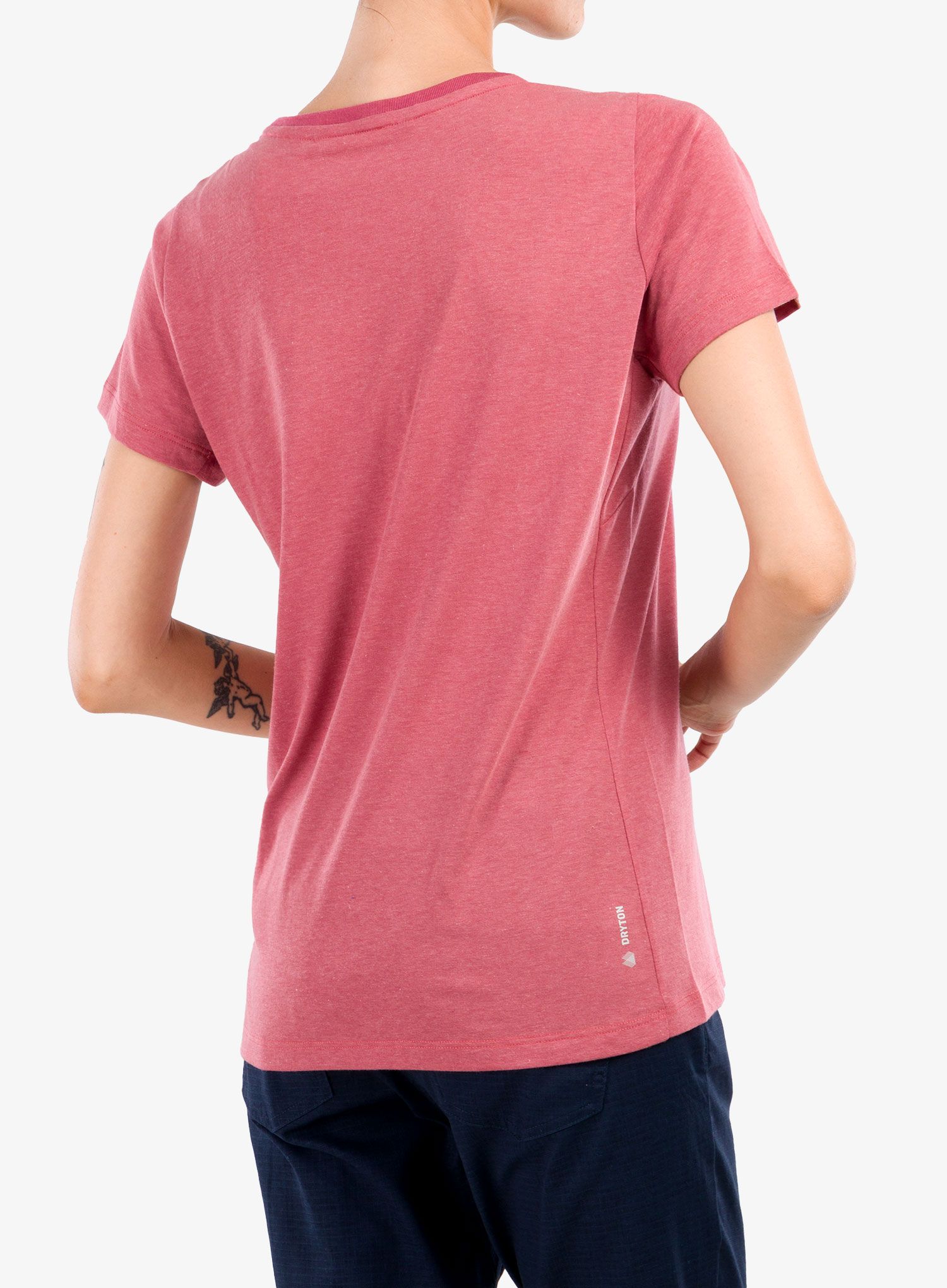 Дамска тениска Salewa Pure Box Dry T-shirt - mauvemood melange