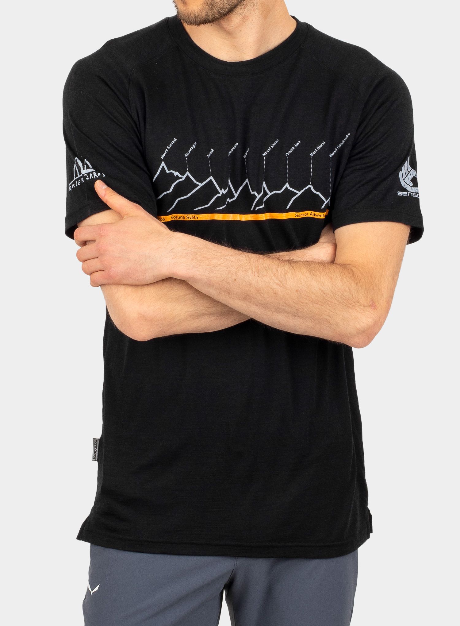 Тениска мерино Sensor Merino Air PT Tee SS - black radek jaros edition
