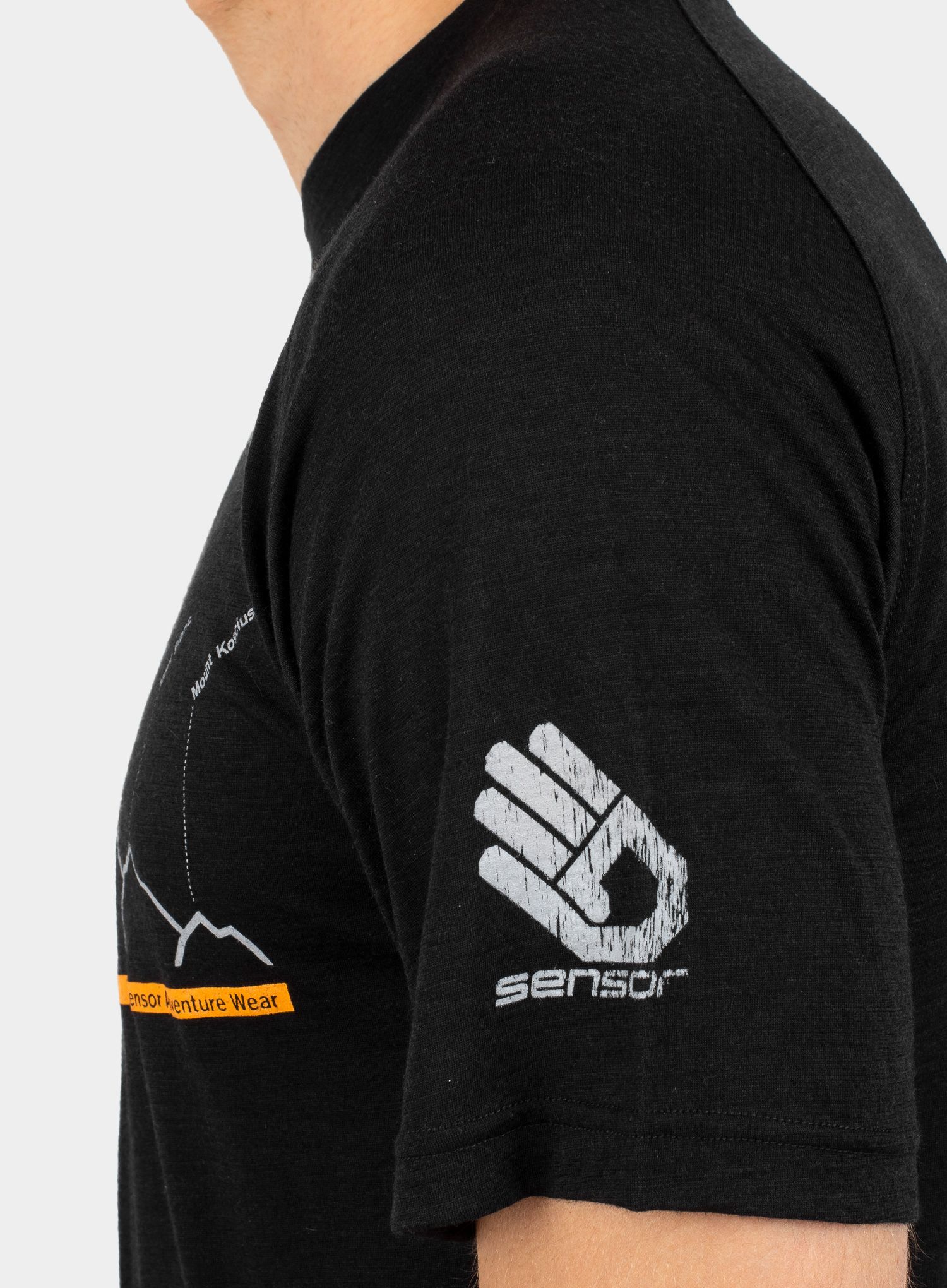Тениска мерино Sensor Merino Air PT Tee SS - black radek jaros edition