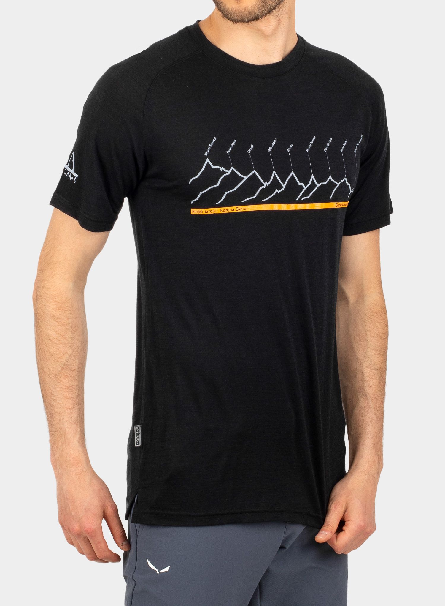Тениска мерино Sensor Merino Air PT Tee SS - black radek jaros edition