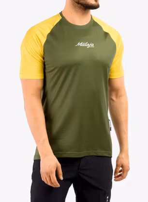 Велосипедна тениска Maloja Dentro Multi - moss multi