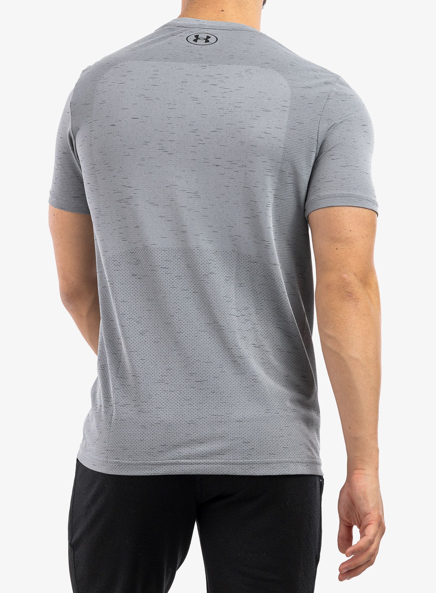 Тениска за тренировка Under Armour UA Seamless Short Sleeve - mod gray/black