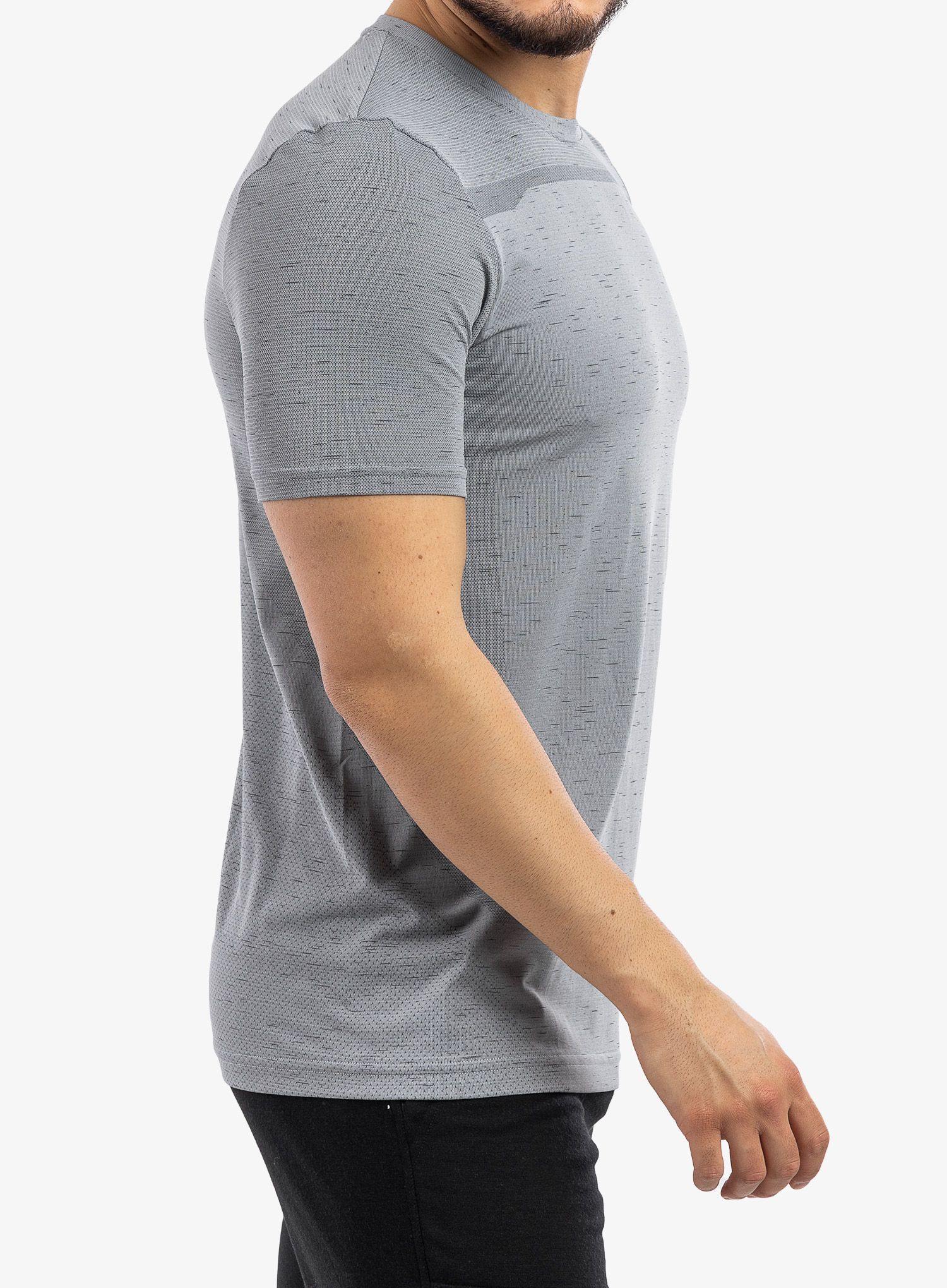 Тениска за тренировка Under Armour UA Seamless Short Sleeve - mod gray/black
