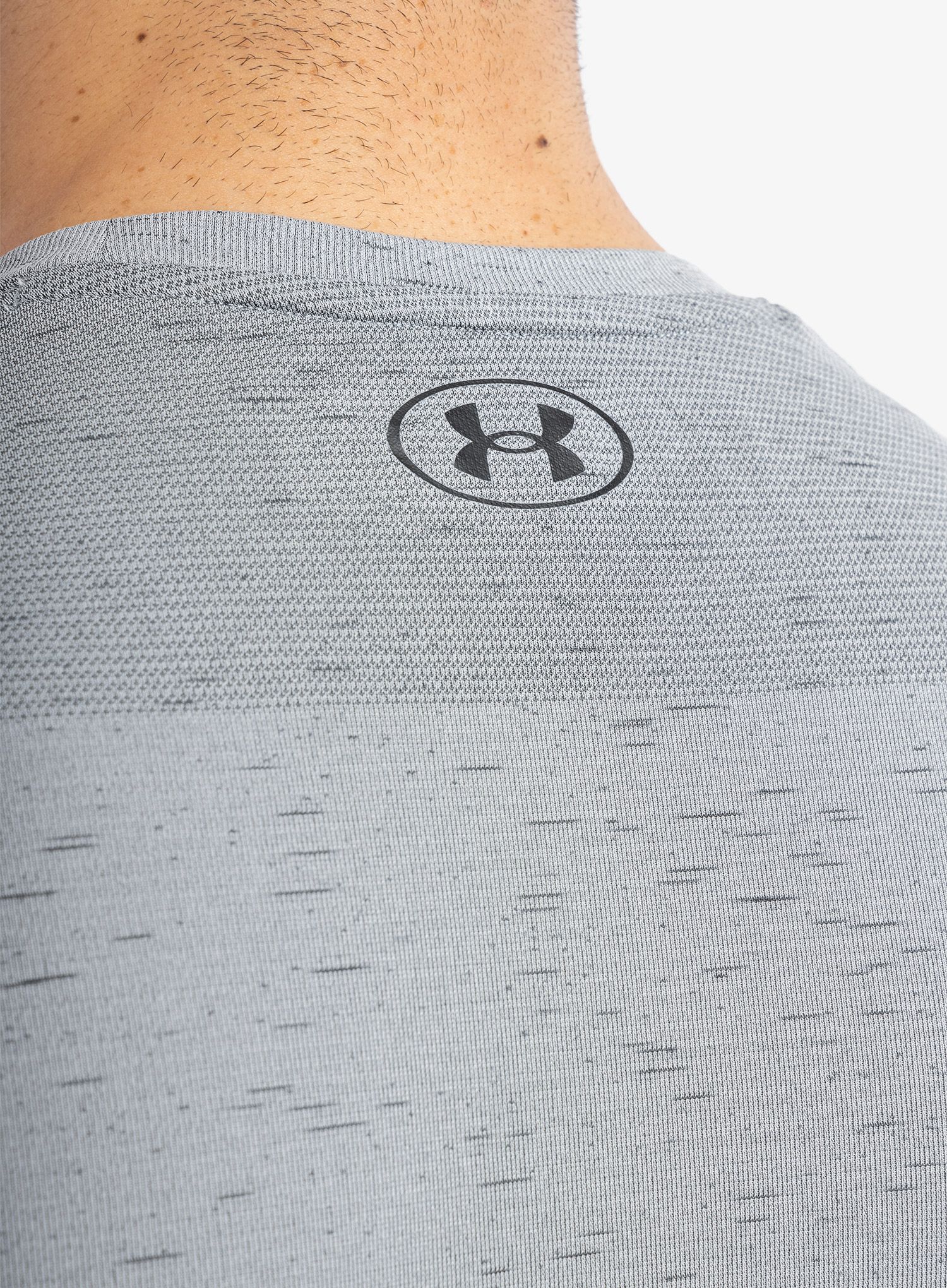 Тениска за тренировка Under Armour UA Seamless Short Sleeve - mod gray/black