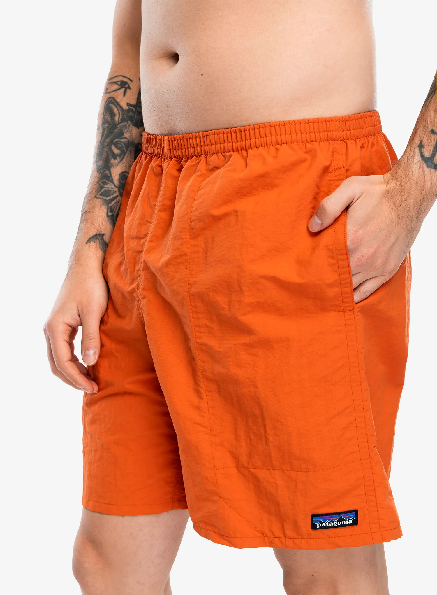 Къси панталони Patagonia Baggies Longs 7 - coal orange