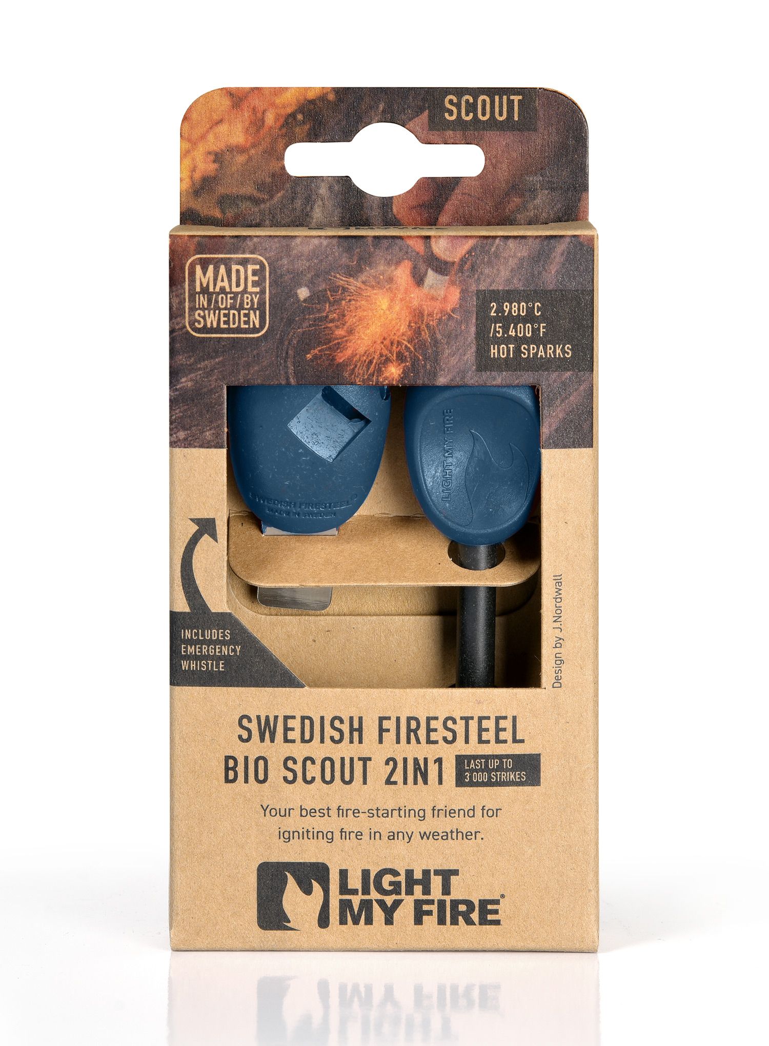 Магнезиева запалка Light My Fire Firesteel Bio Scout - hazy blue