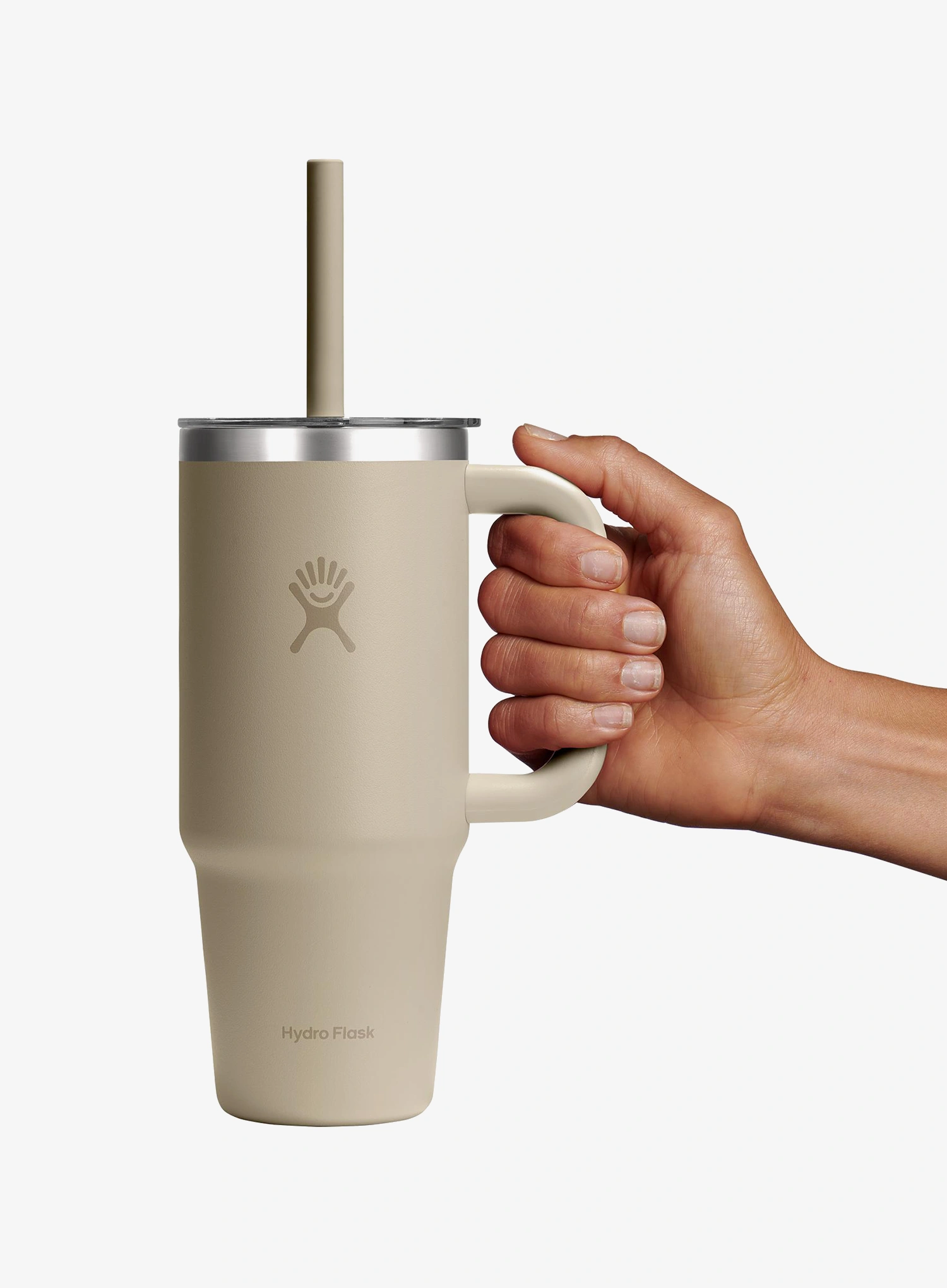 Термочаша Hydro Flask 24 Oz  Travel Tumbler Clear Lid (710 ml) - oat