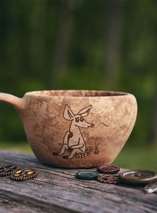 Туристическа чаша Kupilka 12 Moomin Sniff (0,12 l) - brown