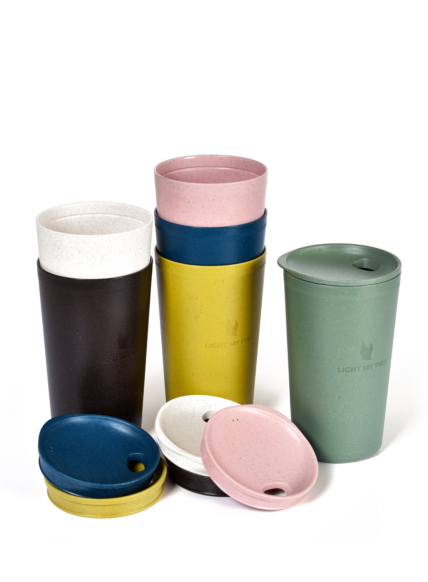 Туристическа чаша Light My Fire MyCup & Lid Large (0,5 l) - hazyblue