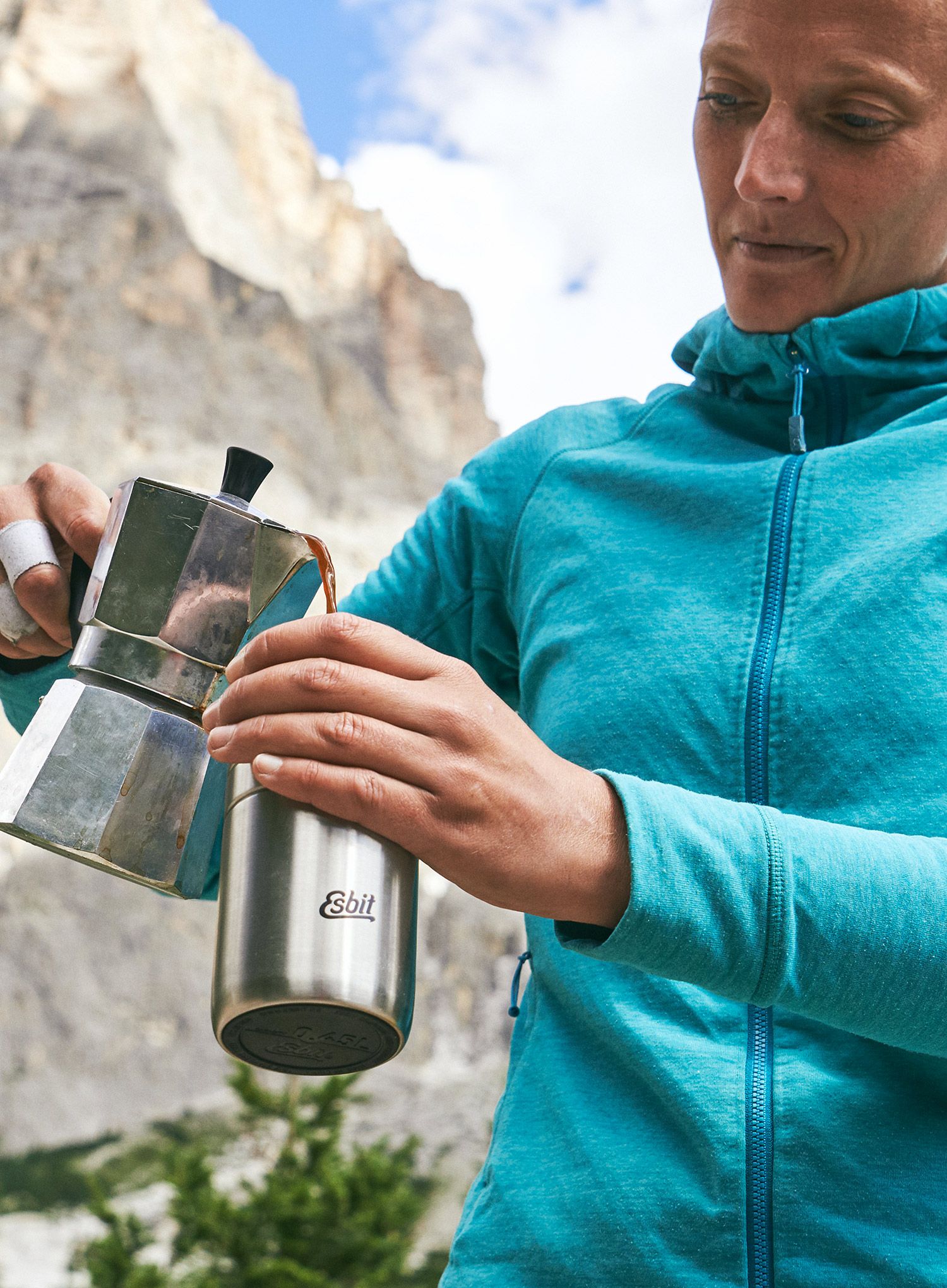 Термочаша Esbit Majoris Thermo Mug Flip Top 450ml - silver