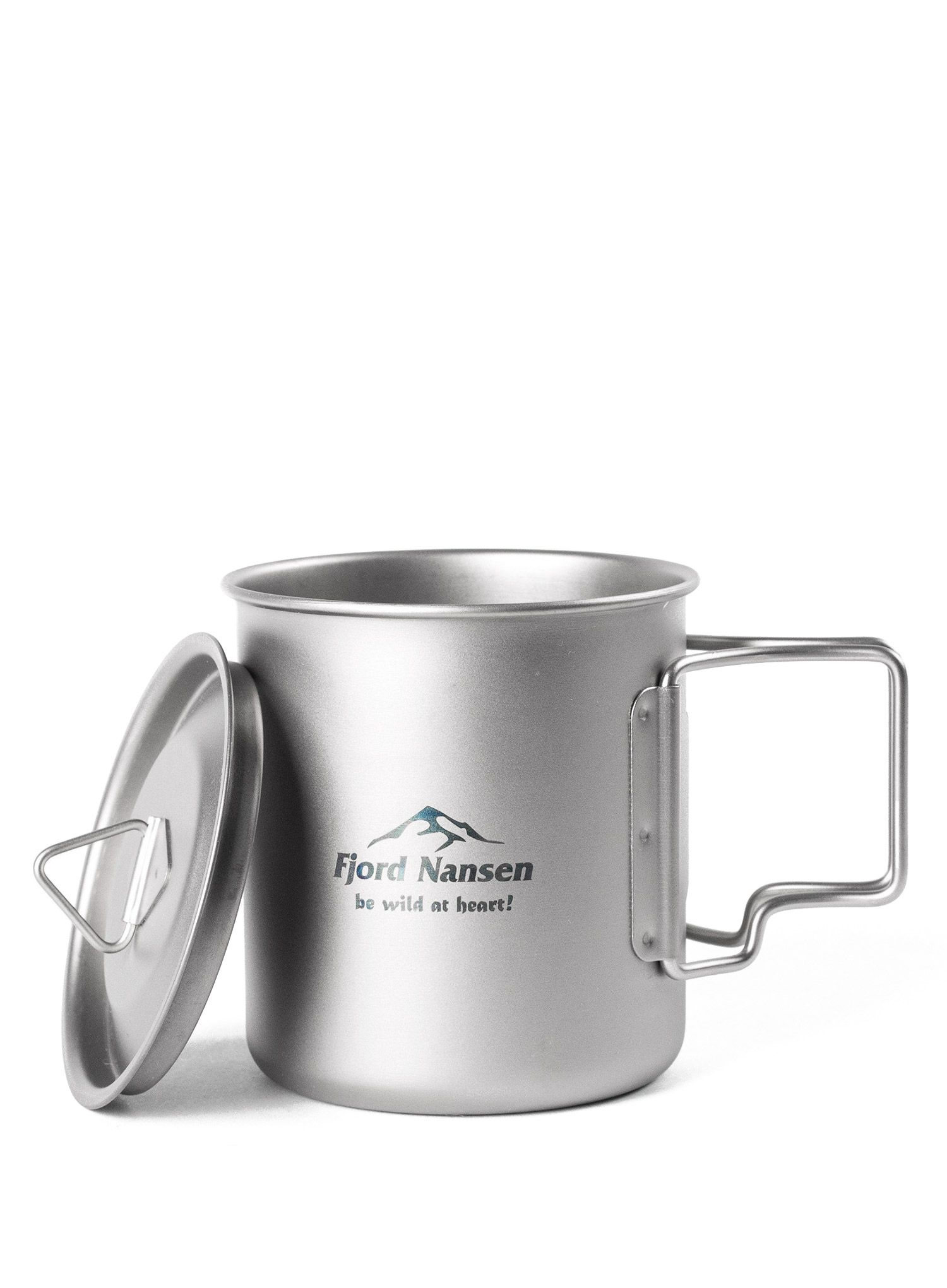 Туристическа чаша Fjord Nansen Jacon Titanium Cup 0,4 - silver