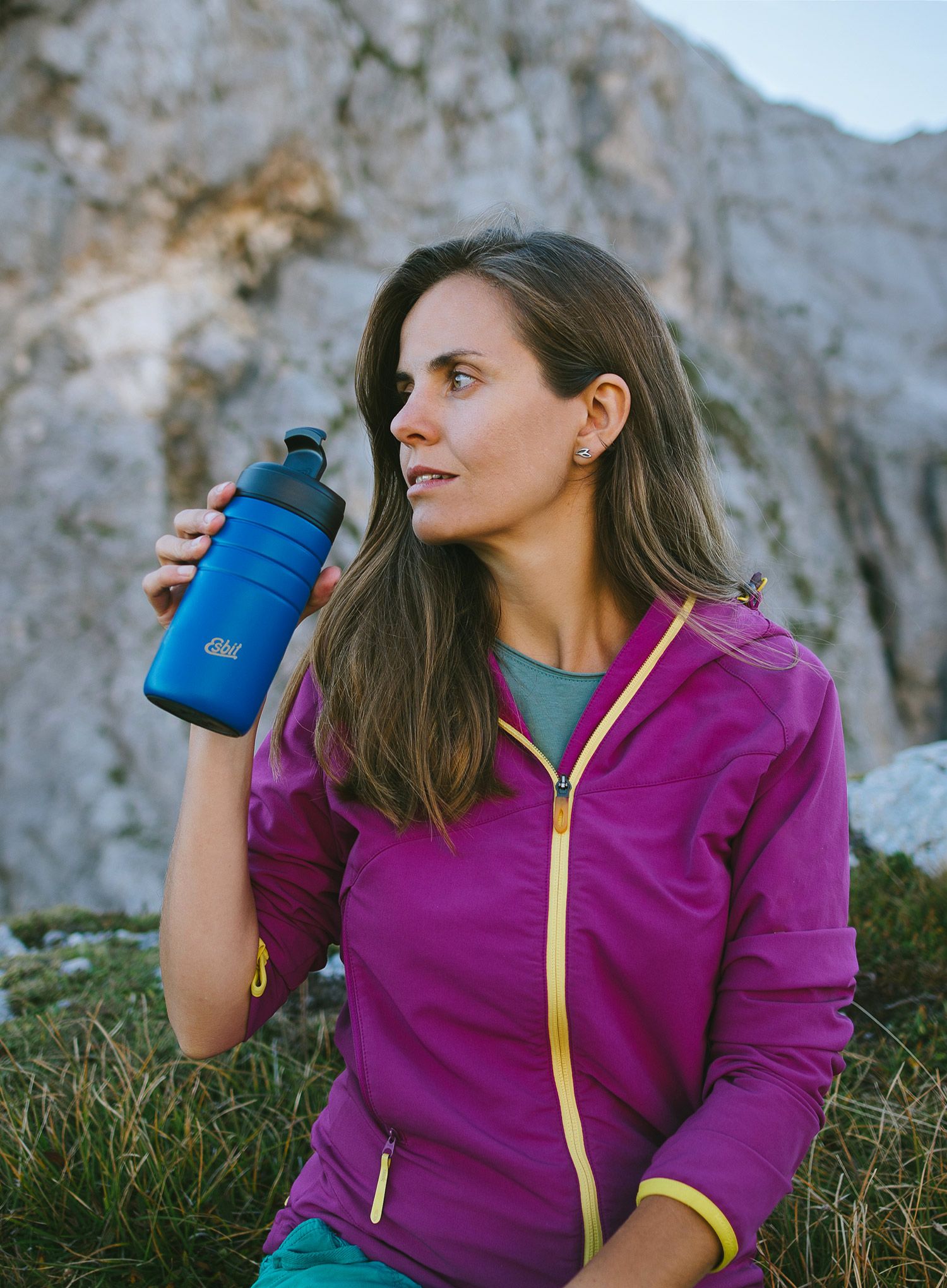 Термочаша Esbit Majoris Thermo Mug Flip Top 450ml - polar blue