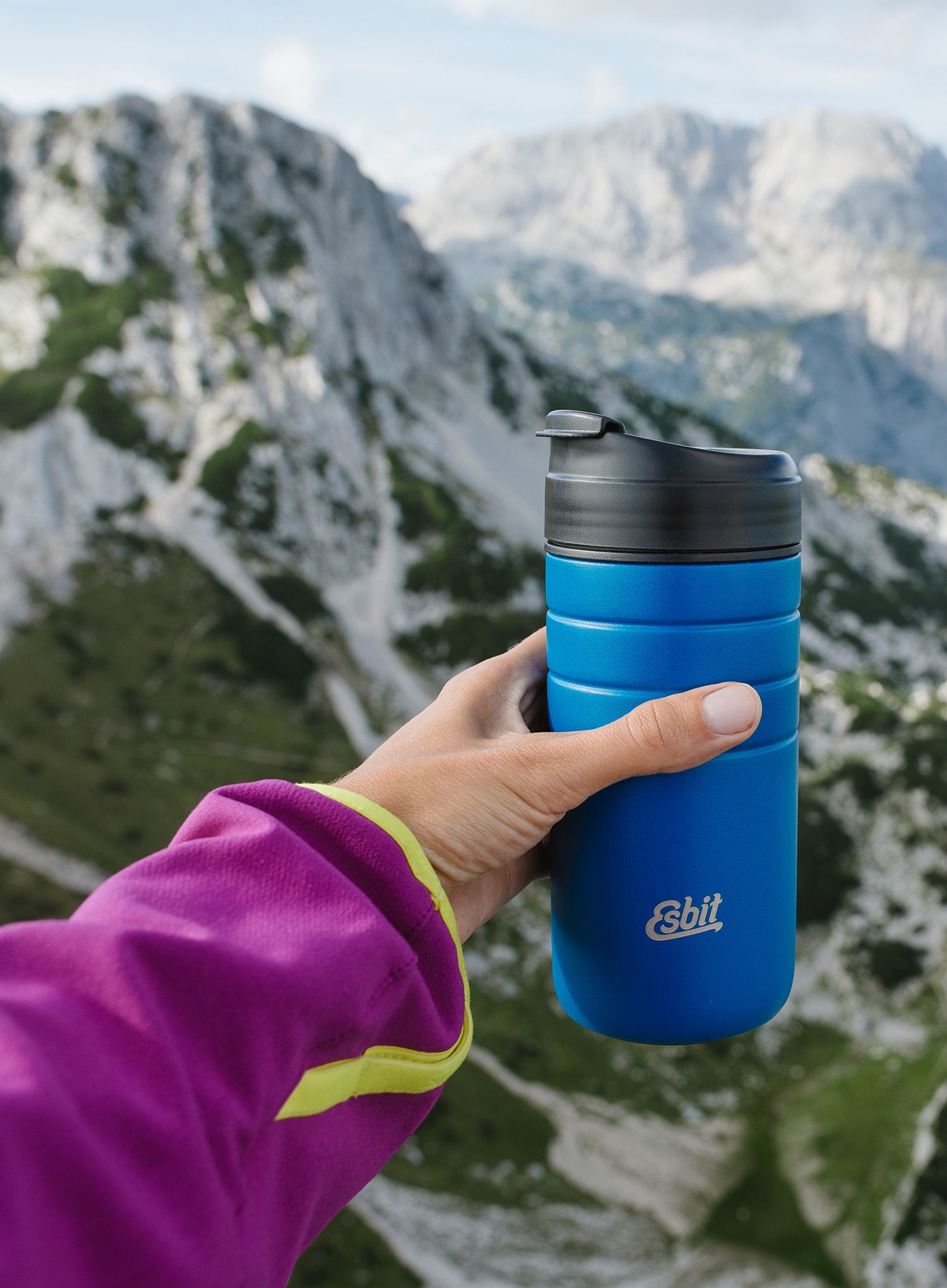 Термочаша Esbit Majoris Thermo Mug Flip Top 450ml - polar blue