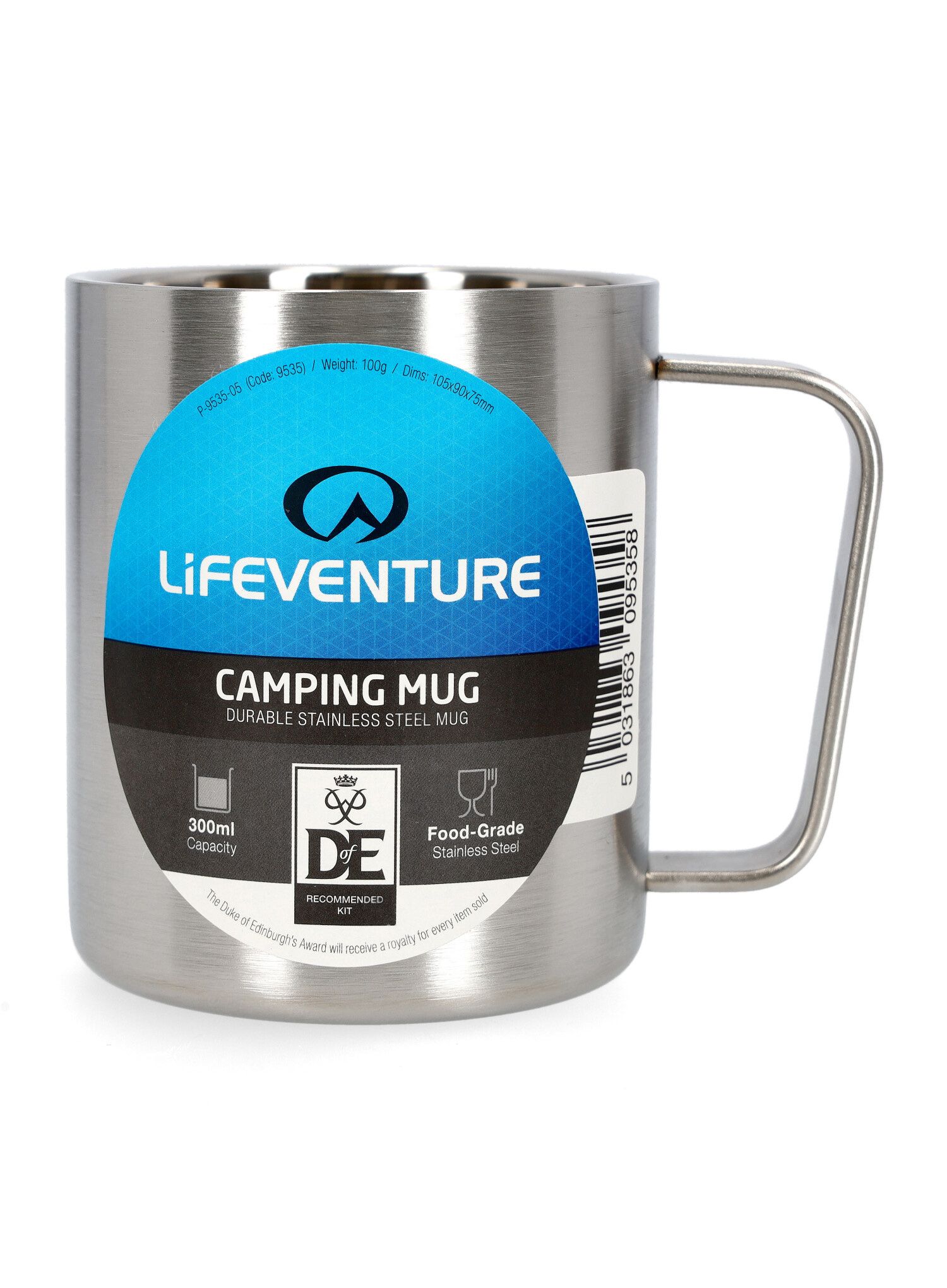 Туристическа чаша Lifeventure Stainless Steel Camping Mug