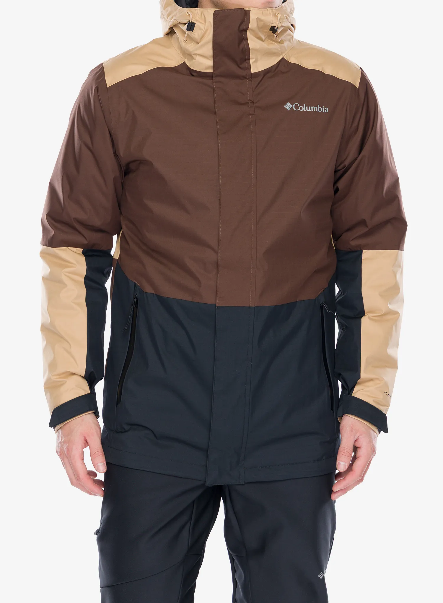 Яке 3в1 Columbia Point Park Interchange Jacket - tobacco/canoe/black