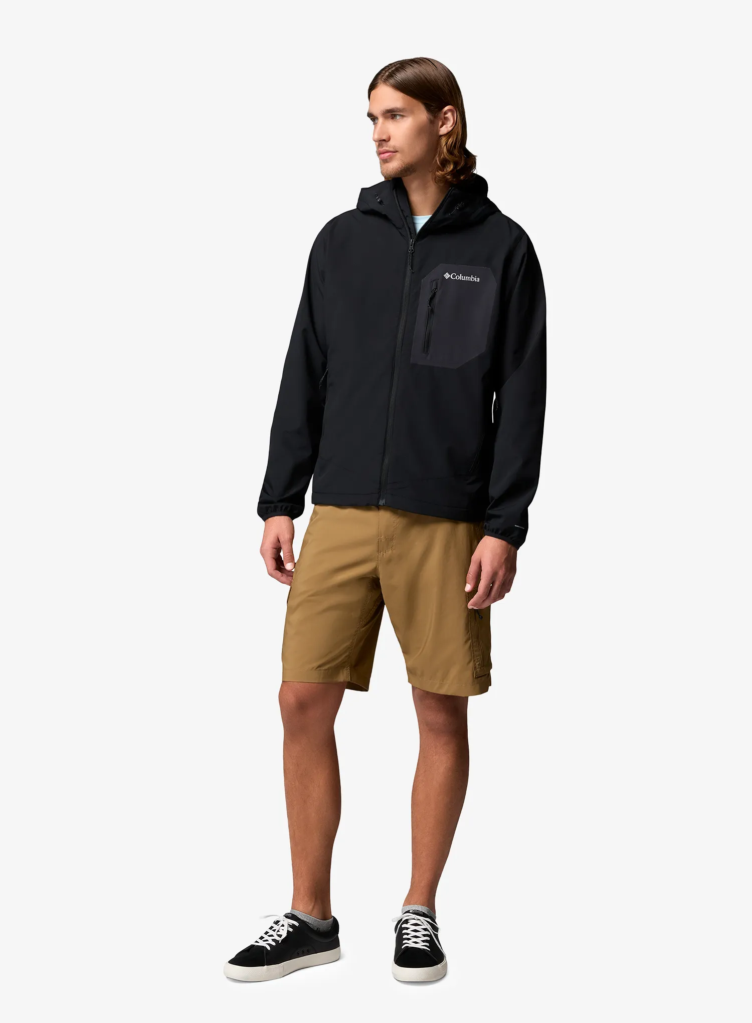 Яке Columbia Tall Heights III Hooded Softshell - black