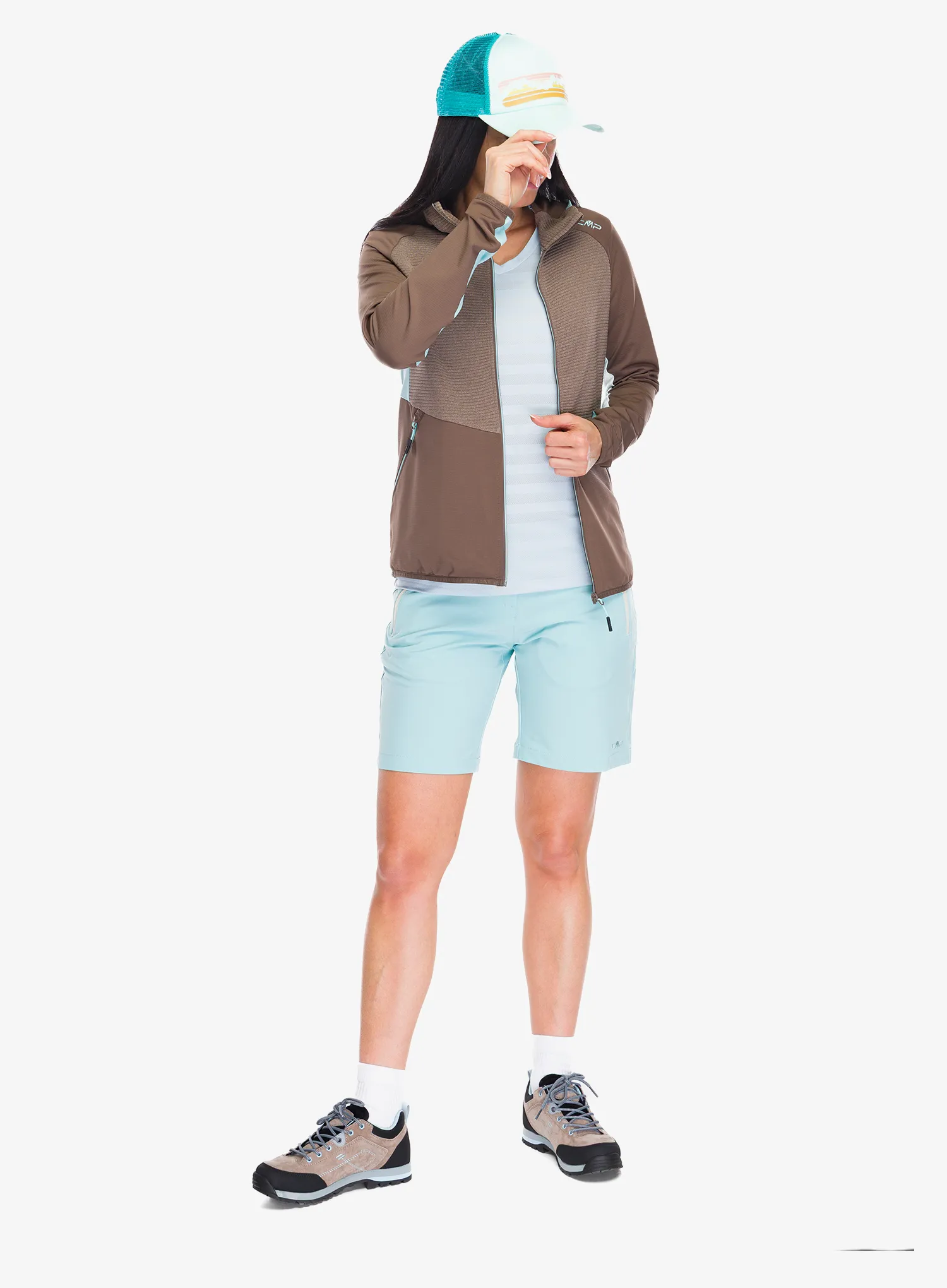 Дамско яке CMP Omber Jacket Fix Hood - toffee