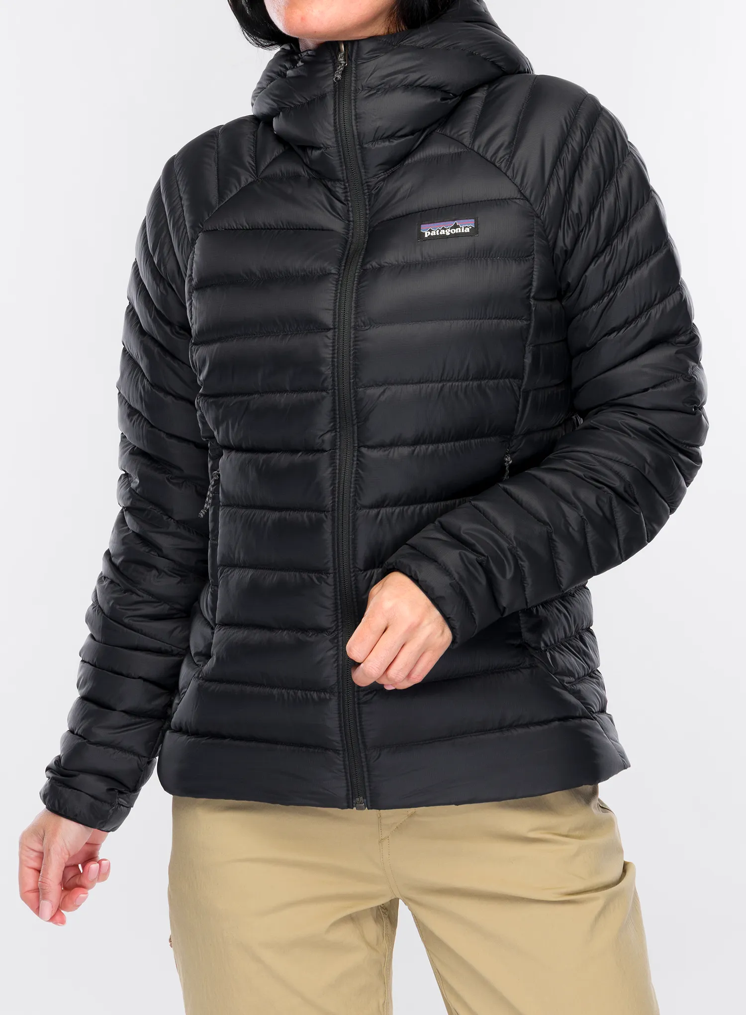 Дамско яке Patagonia Down Sweater Hoody - black