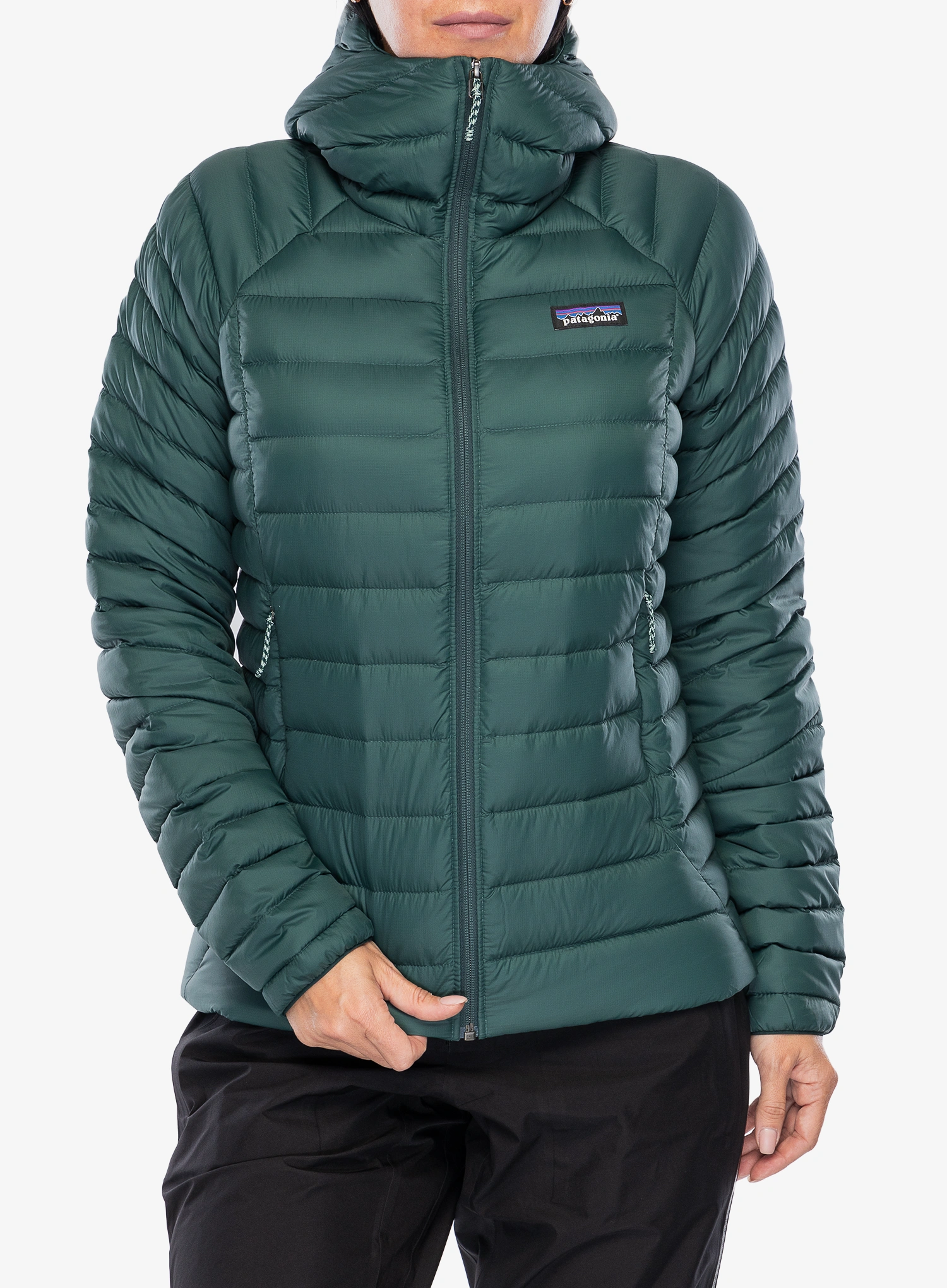 Дамско яке Patagonia Down Sweater Hoody - cascade green