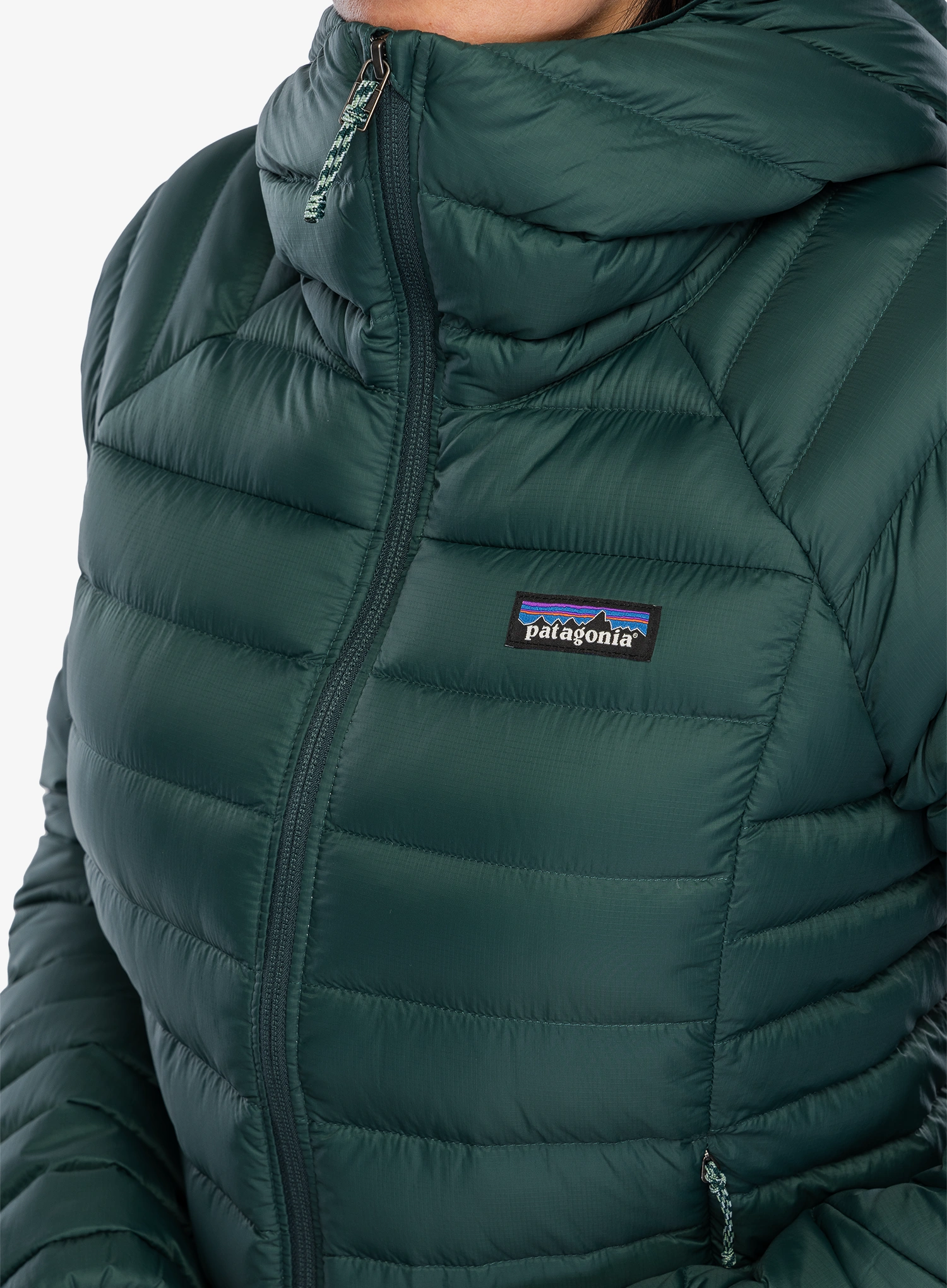 Дамско яке Patagonia Down Sweater Hoody - cascade green