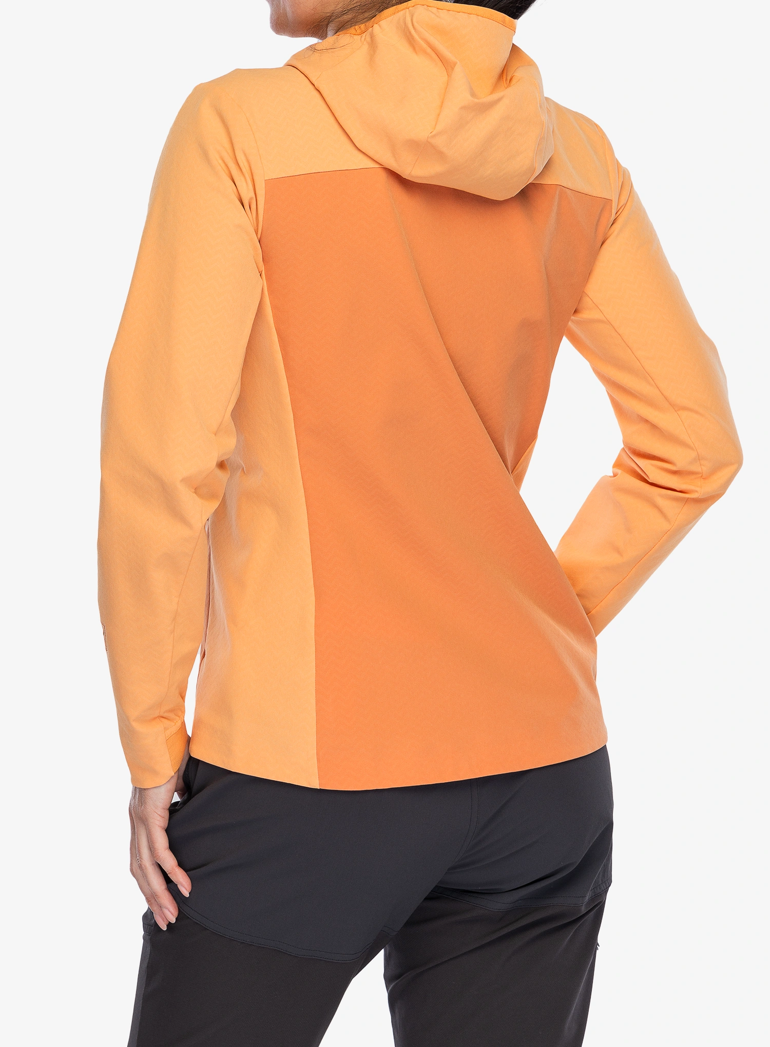 Дамско яке Patagonia R1 CrossStrata Hoody - rock melon