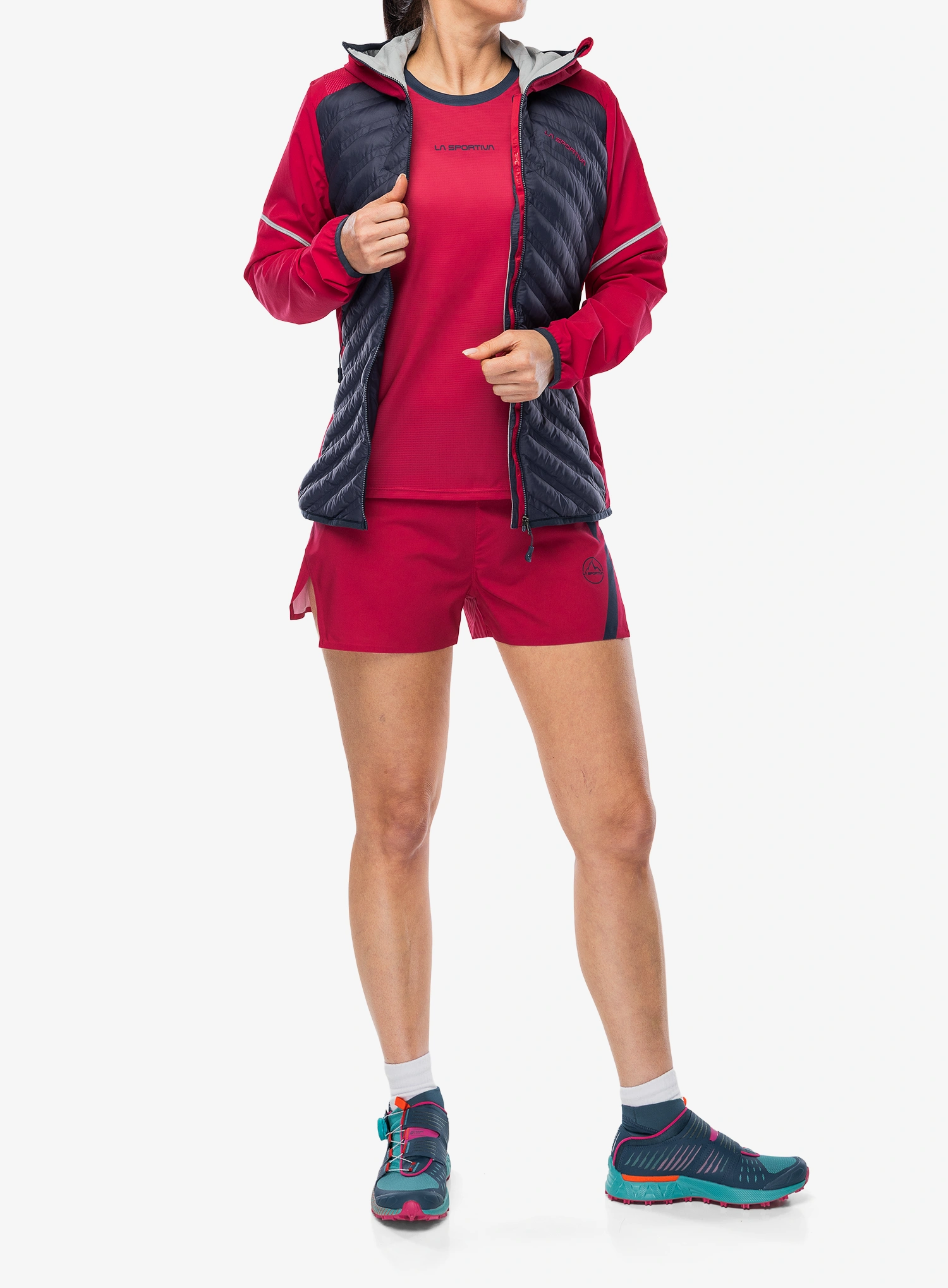 Дамско яке за бягане La Sportiva Koro Jacket - night sky/azalea