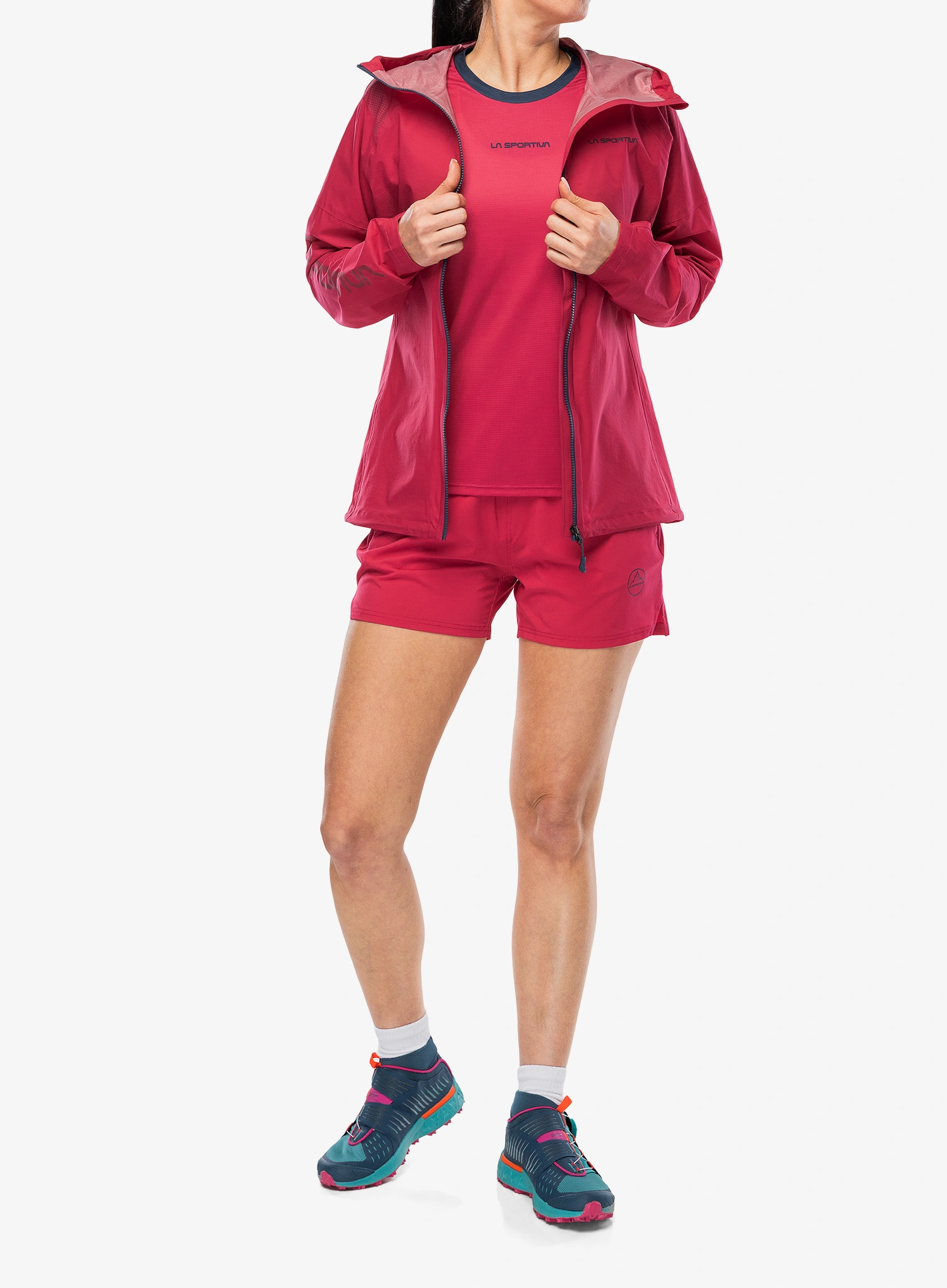 Дамско яке за бягане La Sportiva Pocketshell Jacket - azalea/night sky