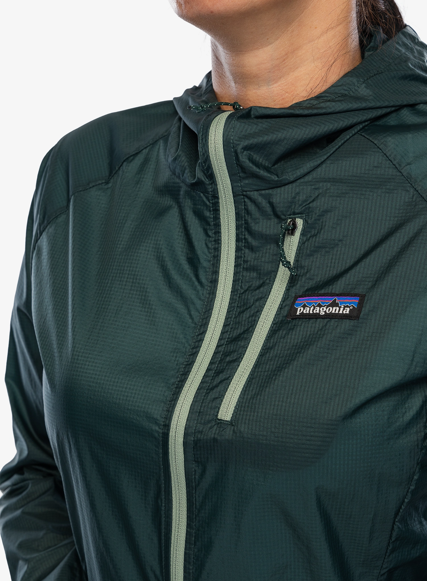 Дамско яке за бягане Patagonia Houdini Jacket - cascade green