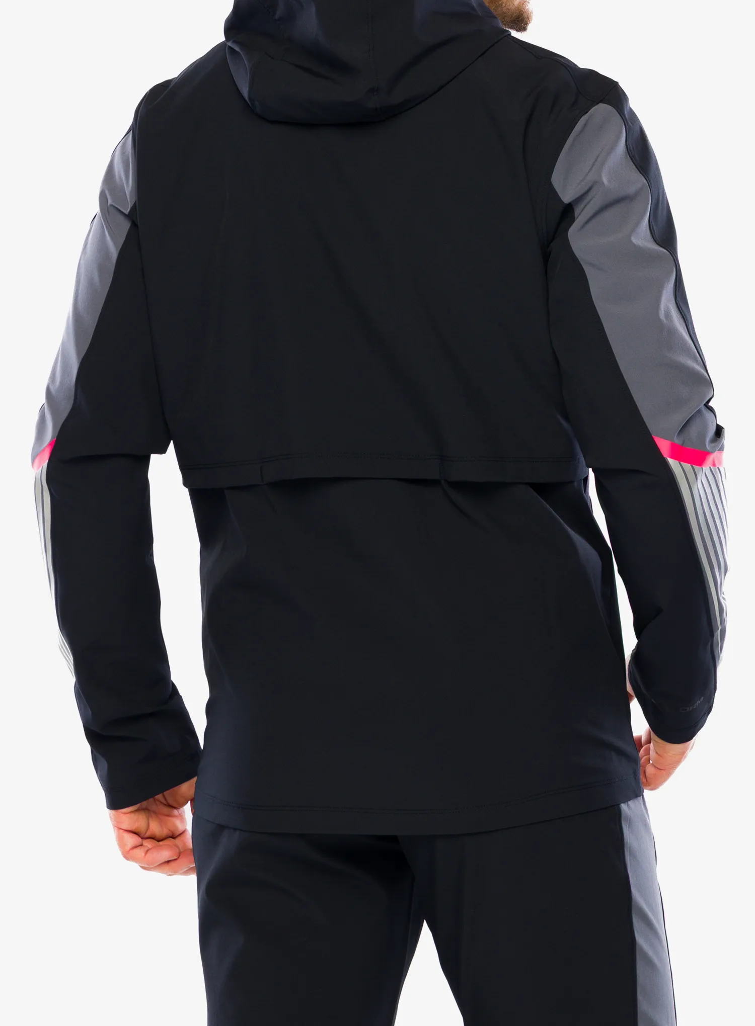 Яке за бягане Under Armour Velociti Storm Hooded Jkt - black/castlerock/reflective