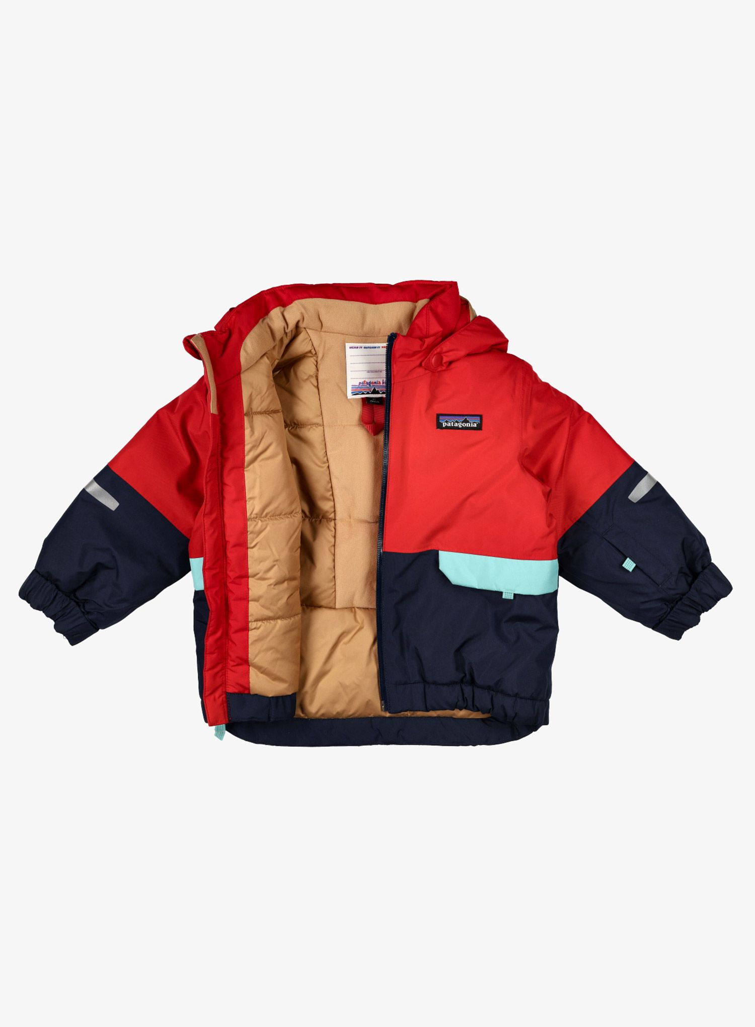 Детско яке Patagonia Baby Snow Pile Jacket - touring red