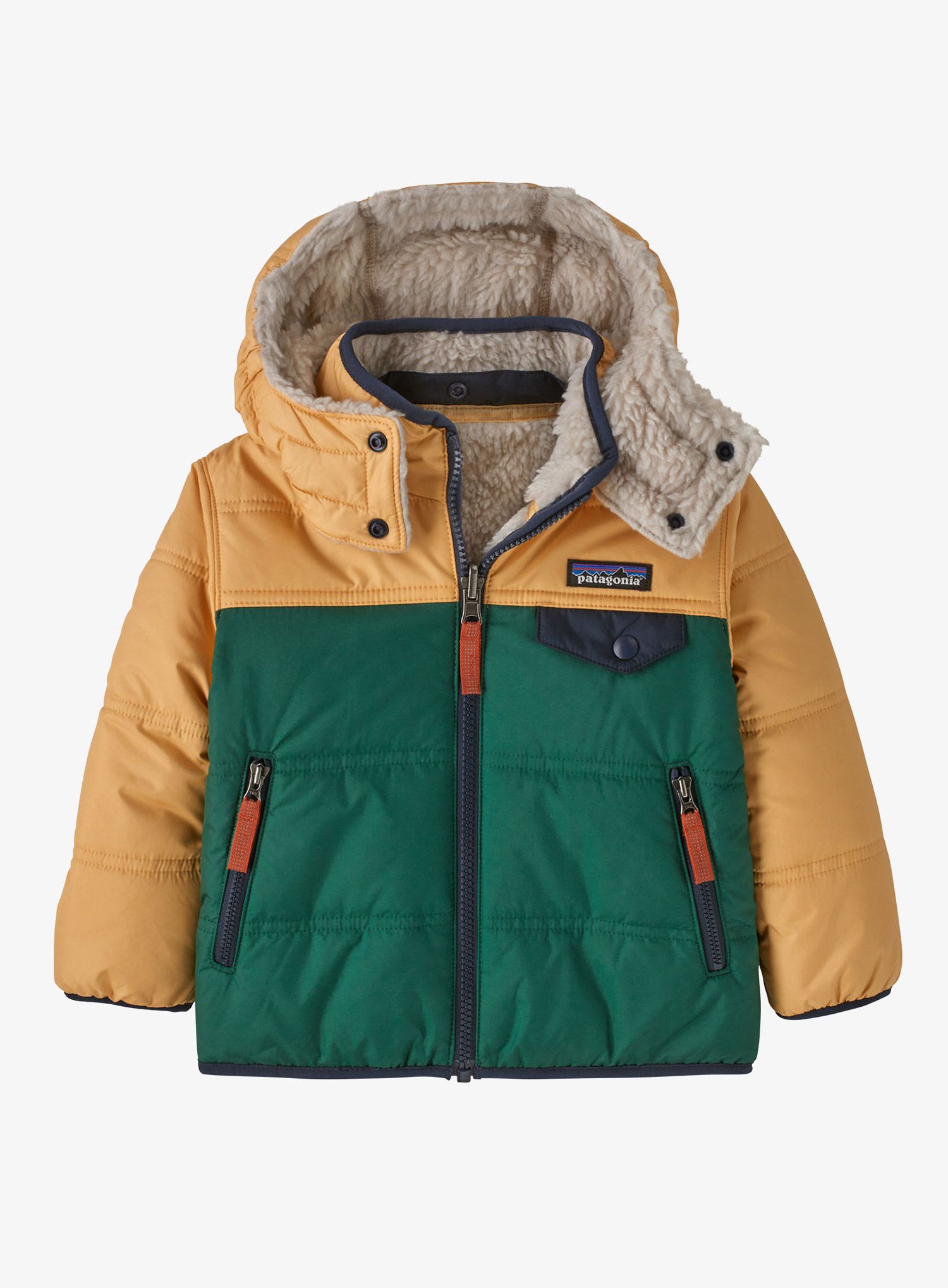 Детско яке Patagonia Reversible Tribbles Hoody - conifer green