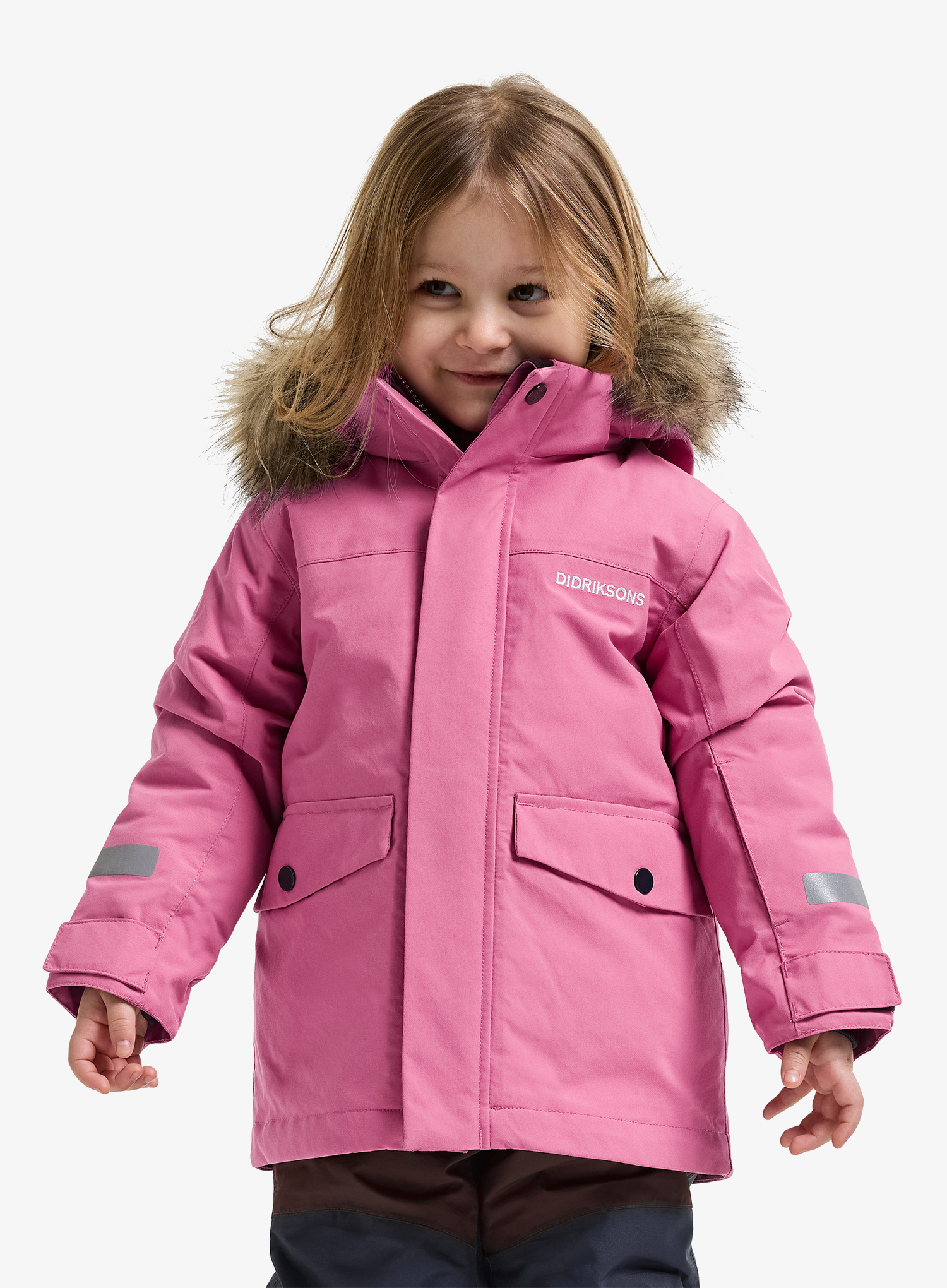 Яке за момиче Didriksons Bjarven Parka 5 - heather pink