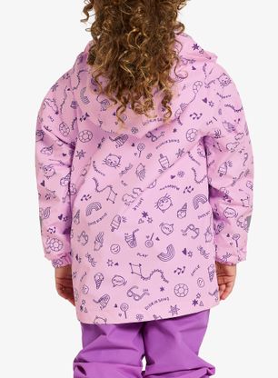 Яке за момиче Didriksons Norma Print Jacket 3 - doodle orchid pink
