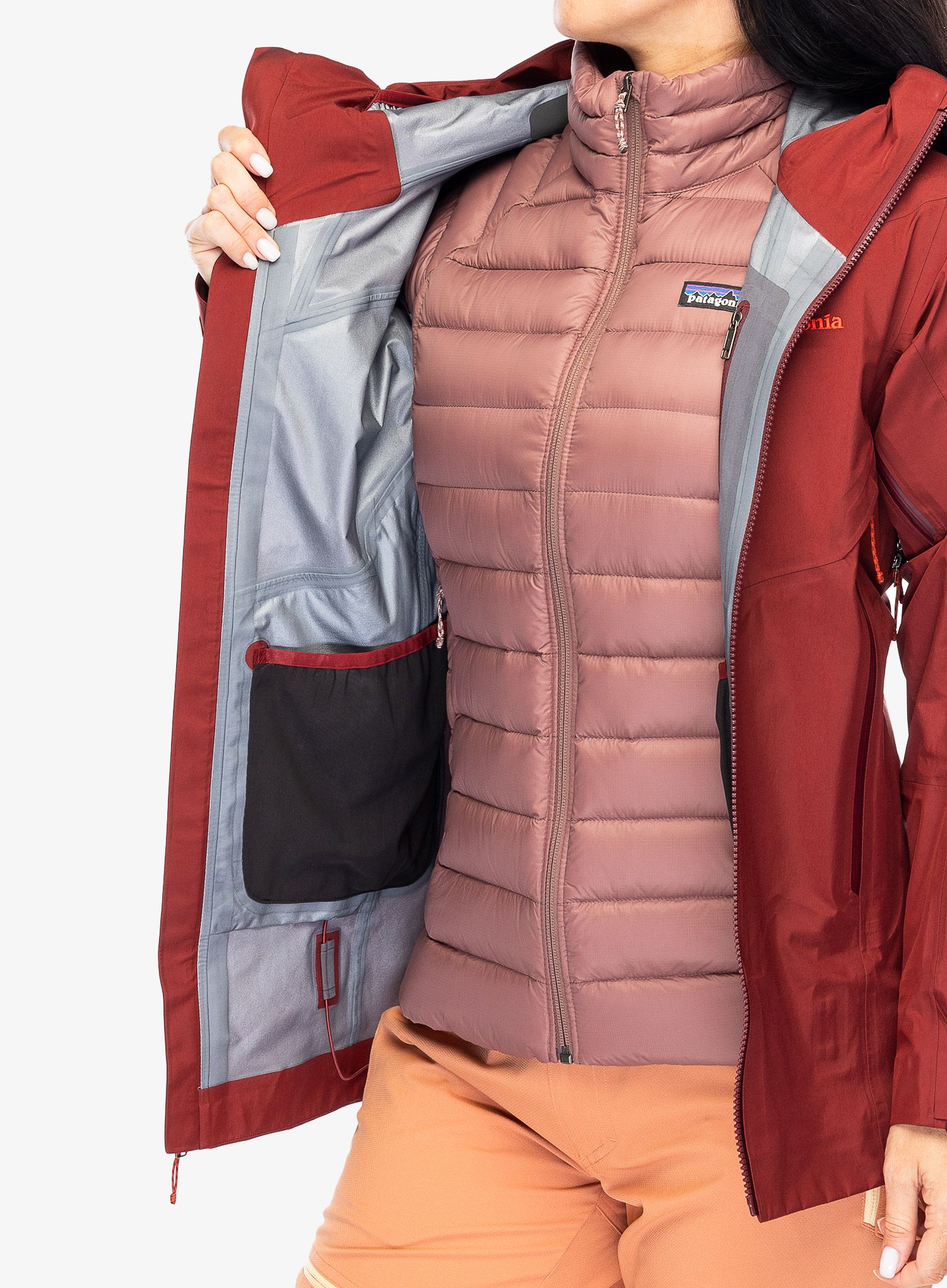 Дамско GORE-TEX яке Patagonia Super Free Alpine Jacket - oxide red