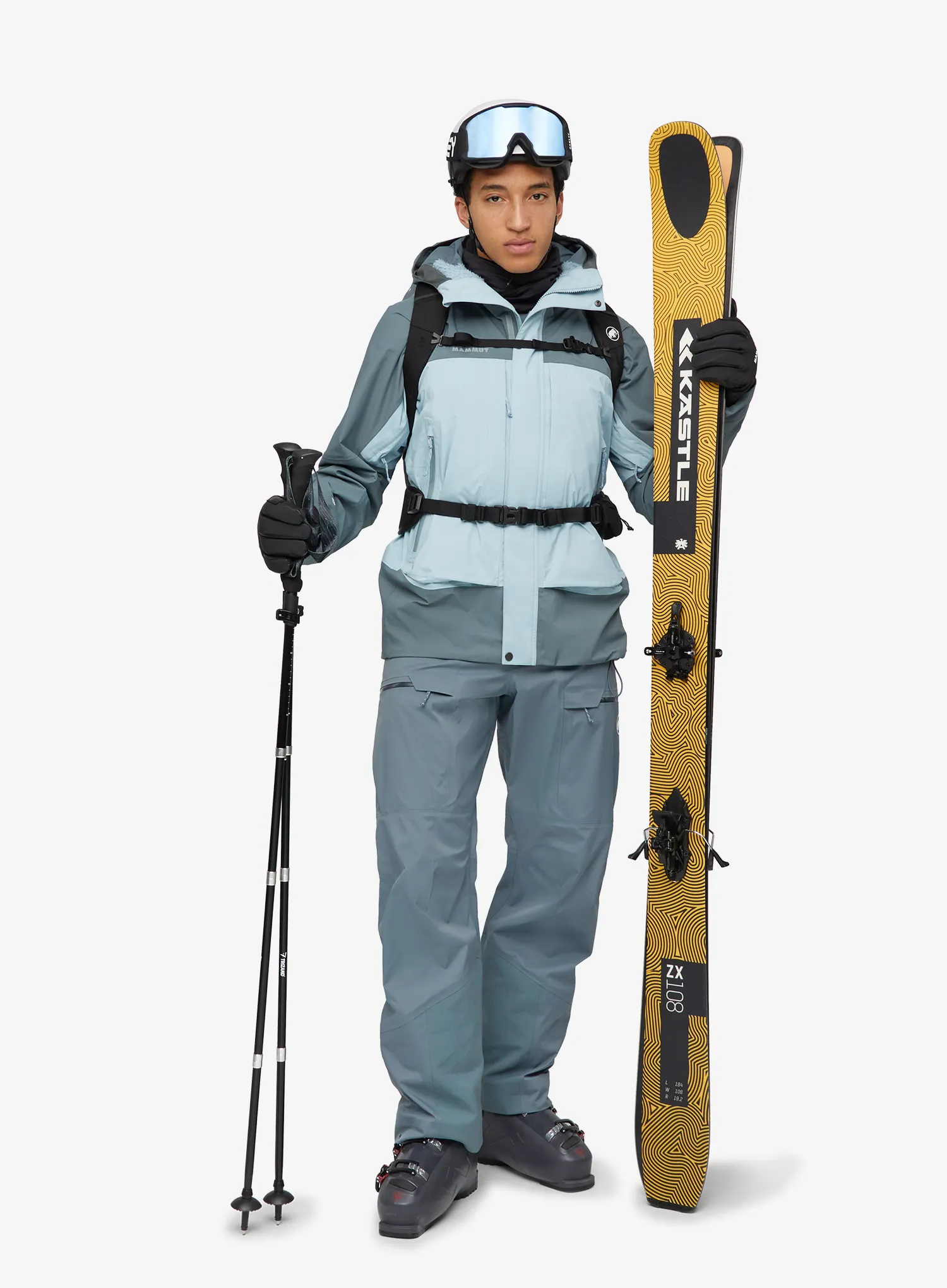 Яке GORE-TEX Mammut Couloir HS Thermo Hooded Jacket - nebla/strata