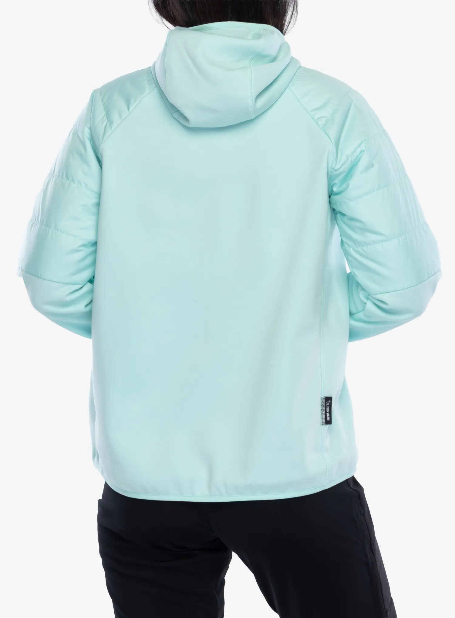 Дамско хибридно яке adidas TERREX Multi CLIMAWARM Insulated Hybrid Hooded Jacket - semi flash aqua