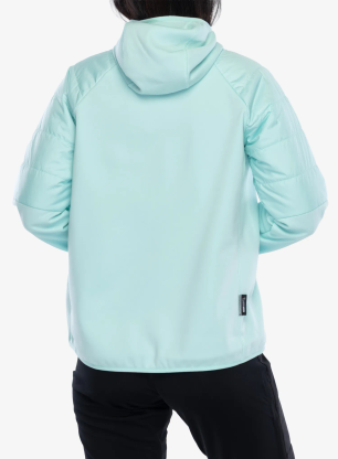 Дамско хибридно яке adidas TERREX Multi CLIMAWARM Insulated Hybrid Hooded Jacket - semi flash aqua