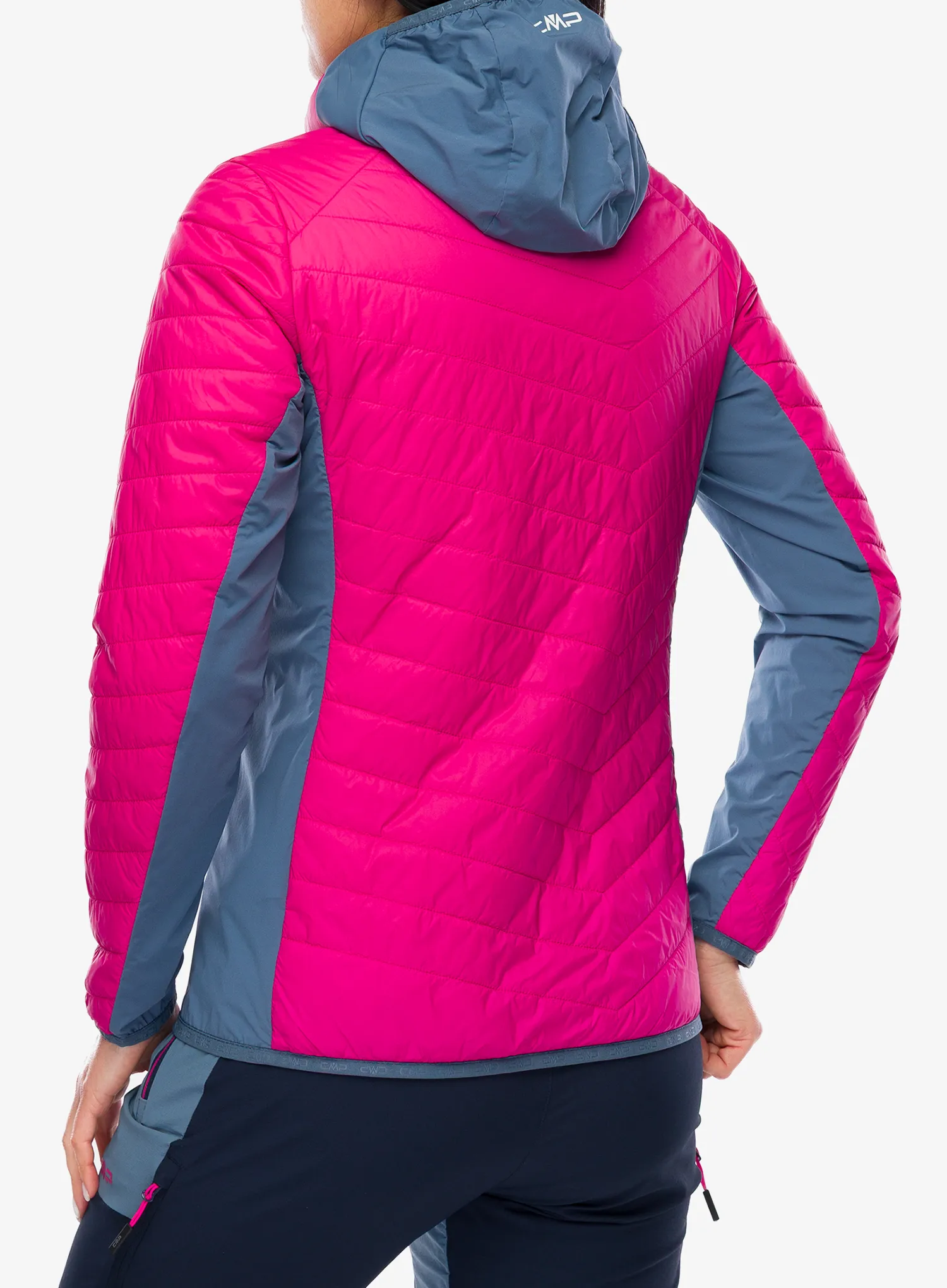 Дамско хибридно яке CMP Yurexa Jacket Hybrid Fix Hood - magenta