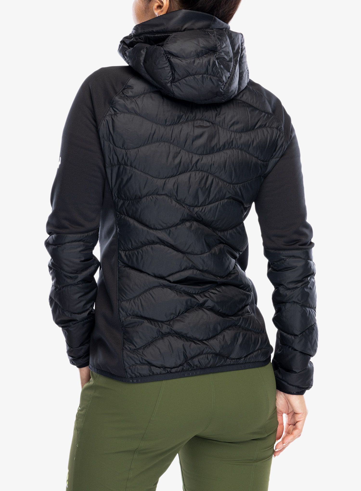 Дамско хибридно яке Peak Performance Helium Down Hybrid Hood - black