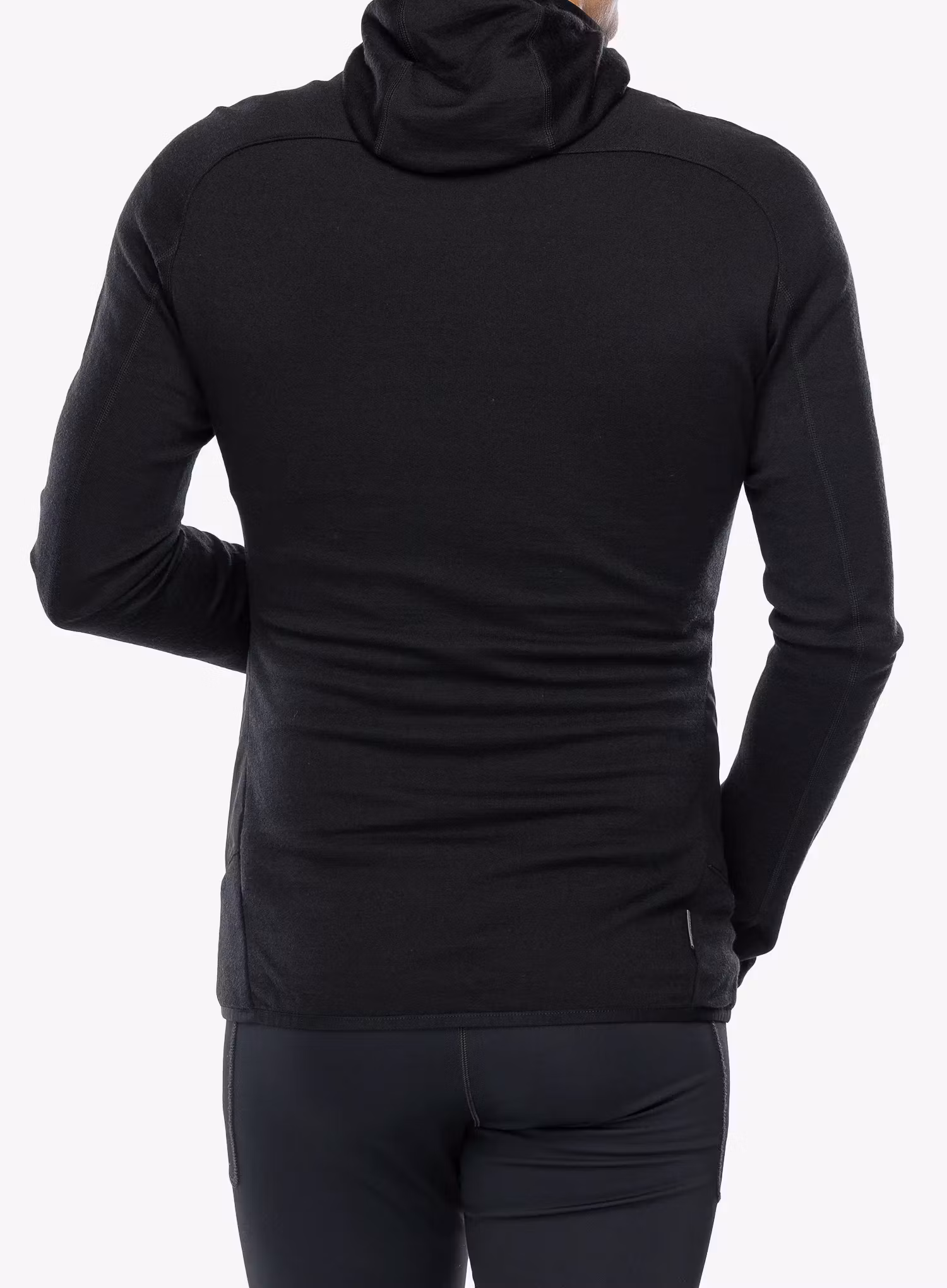 Хибридно яке Icebreaker Merino Quantum Hybrid LS Zip Hoodie - black