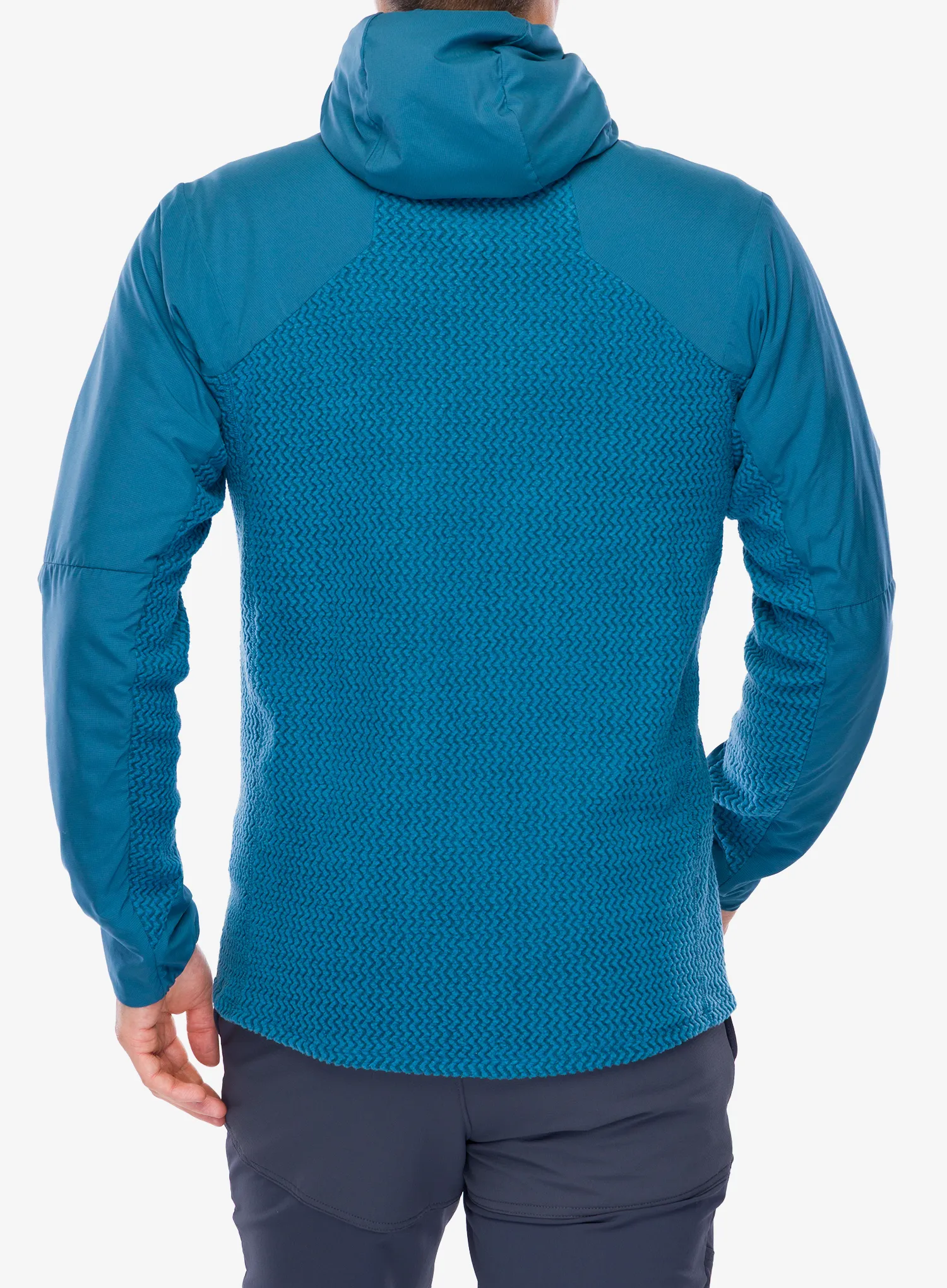 Хибридно яке Patagonia Nano-Air Light Hybrid Hoody  - wavy blue