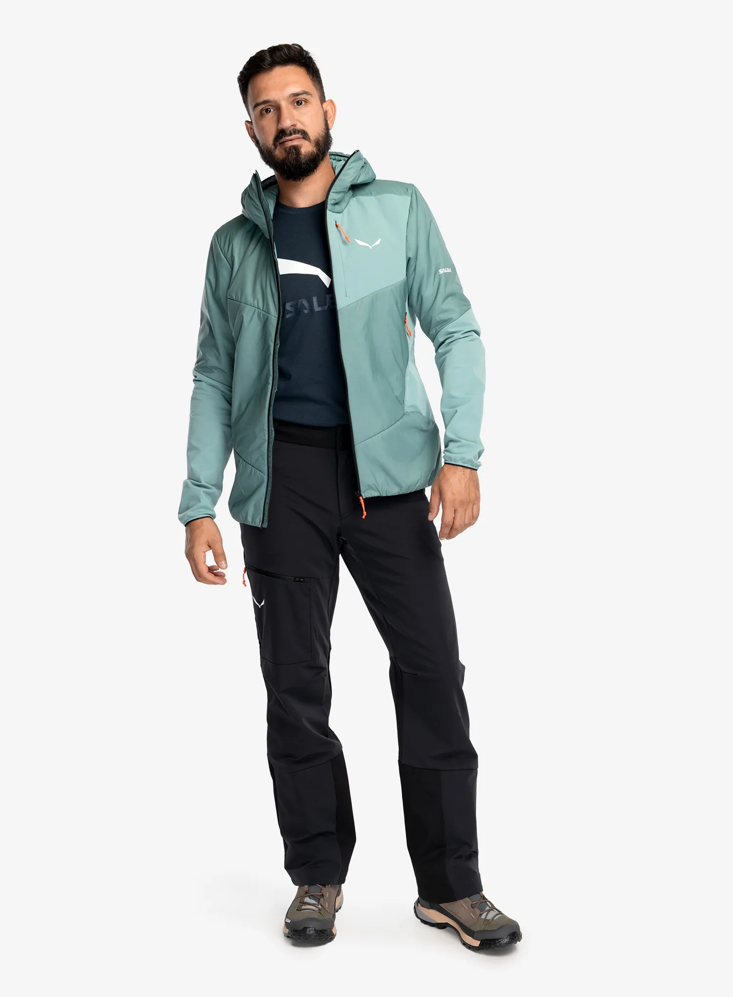 Хибридно яке Salewa Ortles Hybrid Tirol Wool Air Jacket - willow