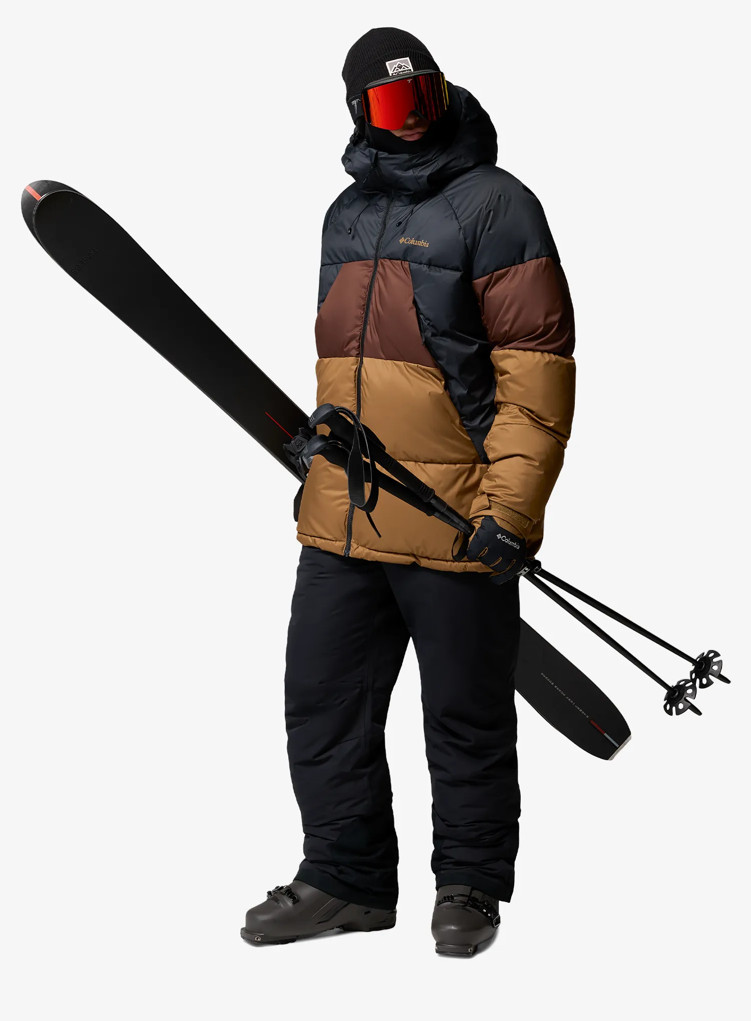 Скиорско яке Columbia Slope Style II Jacket - black/tobacco/delta