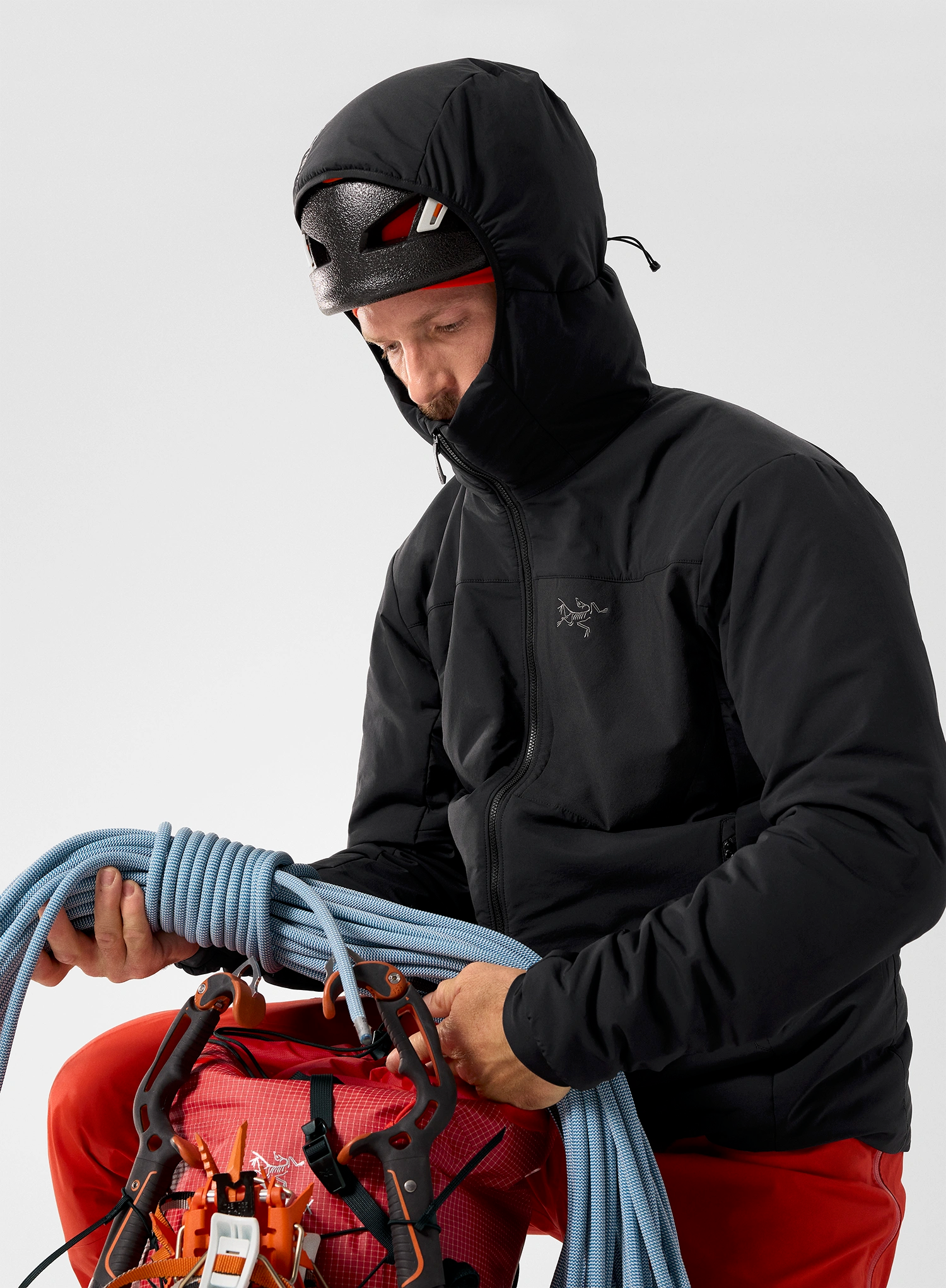 Яке с подплата Arcteryx Proton Hoody - black