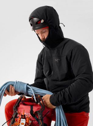 Яке с подплата Arcteryx Proton Hoody - black